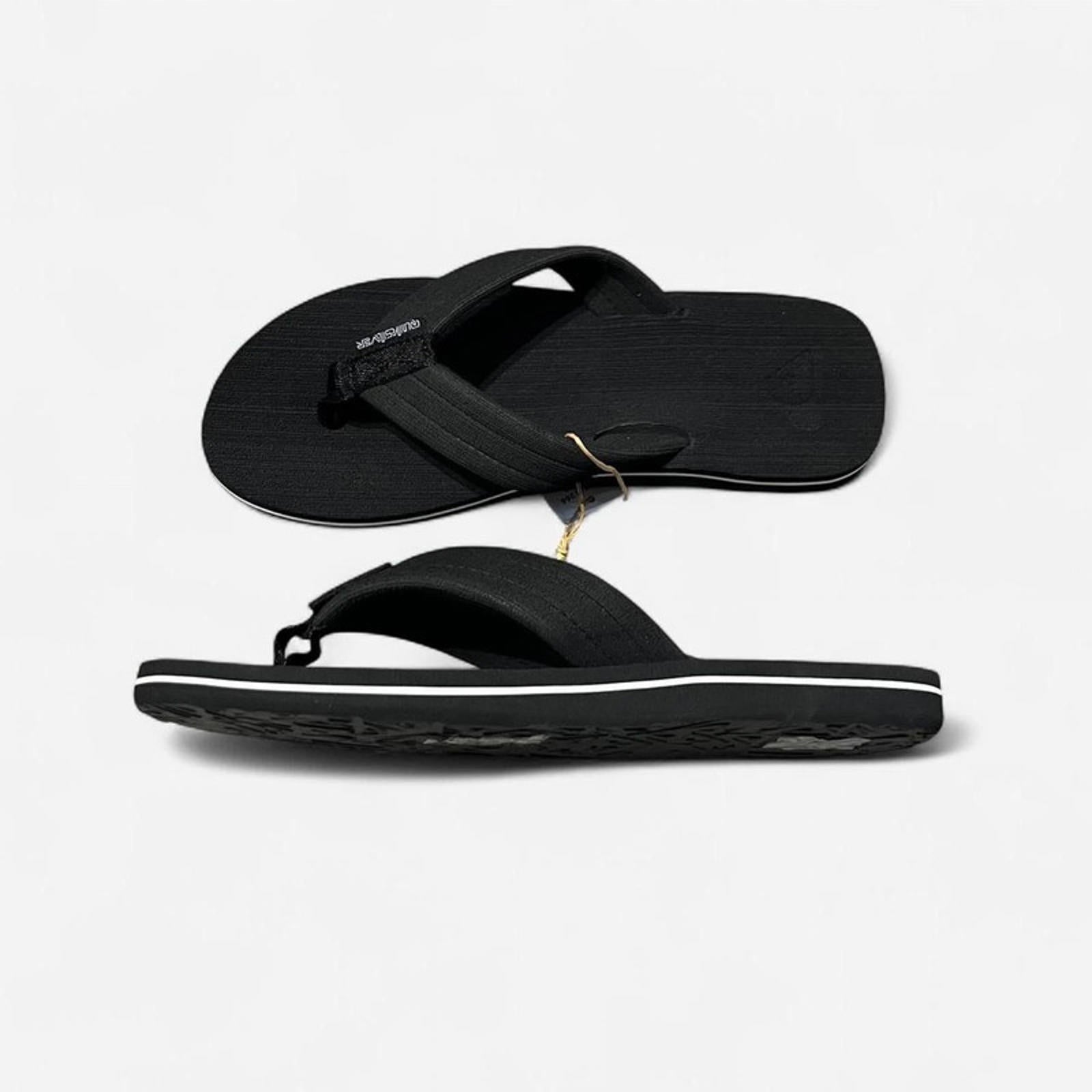 Quiksilver Molokai Layback Flip Flops Mens Black Size UK 7 EU 41 *REF:SB1