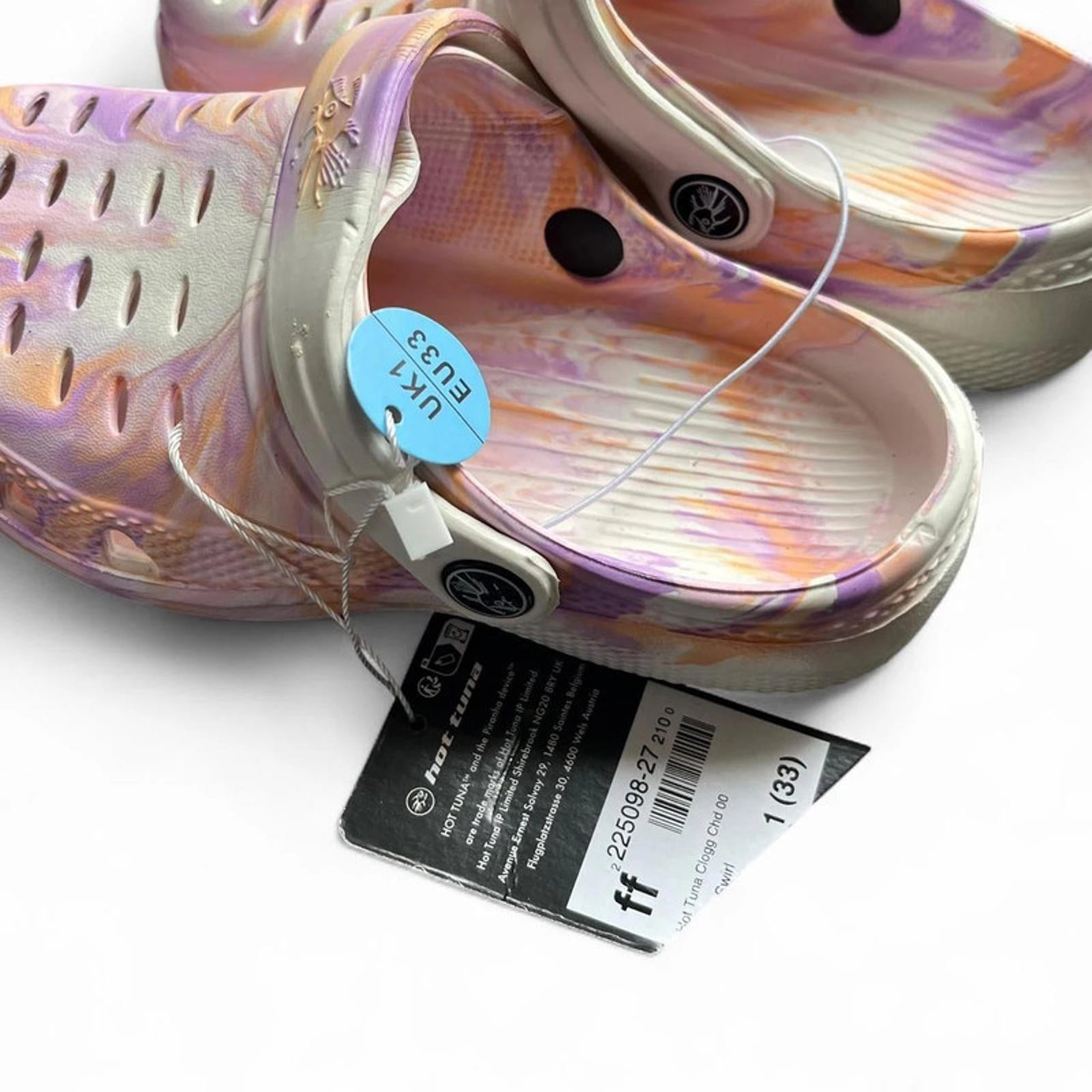 Hot Tuna Sandals Clogs Junior Pink Size UK 1 EU 33 *SB11