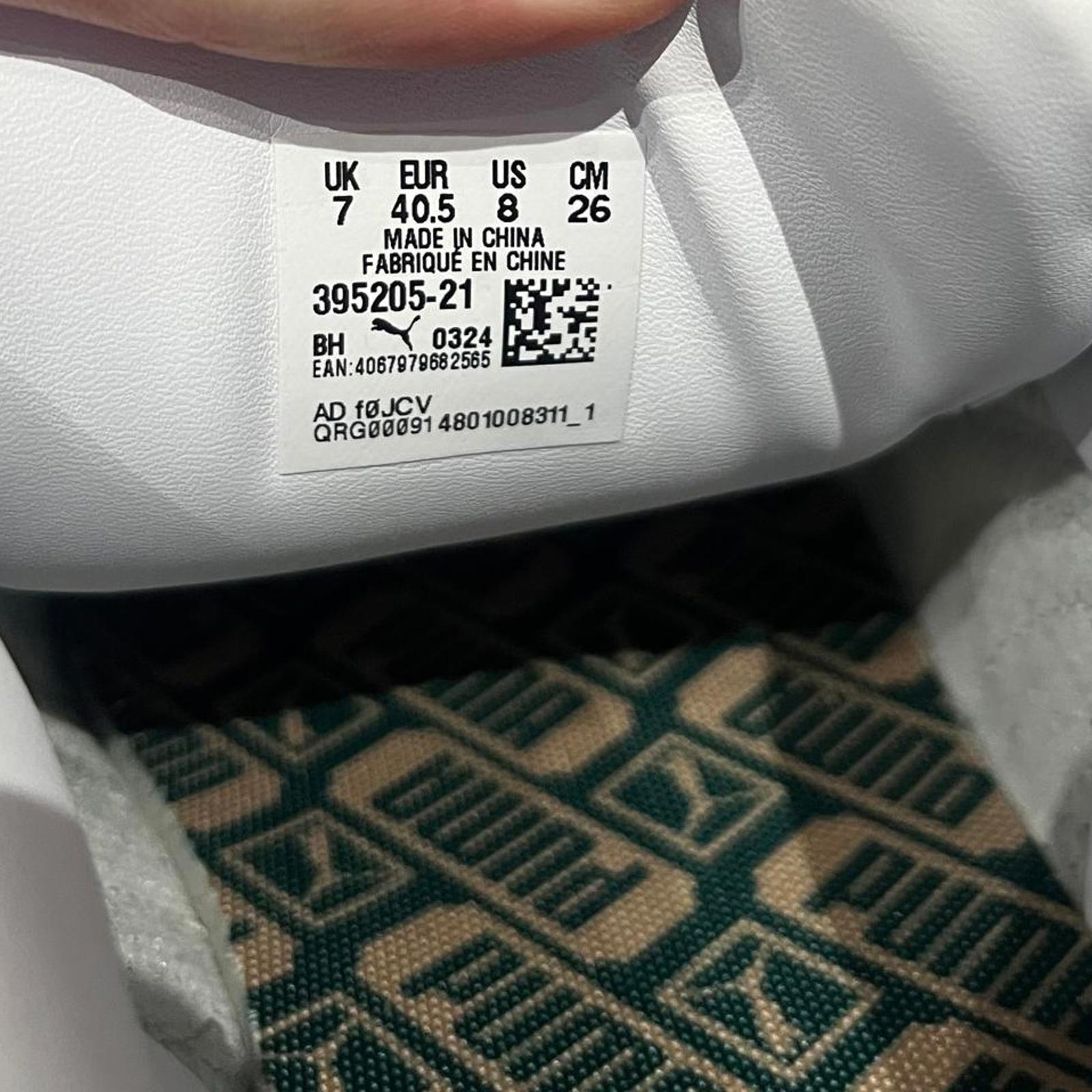 Puma Suede XL Womens Trainers Green White Skate Size UK 7 EU 40.5 *SB8