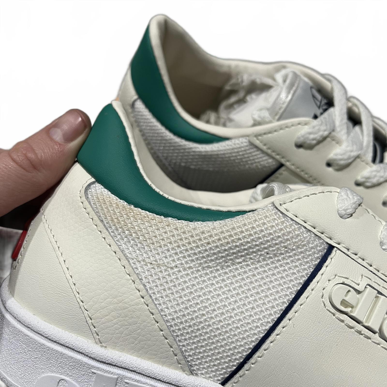 Ellesse LS-80 Off White Leather Trainers Size UK 8 EU 42 *SB10