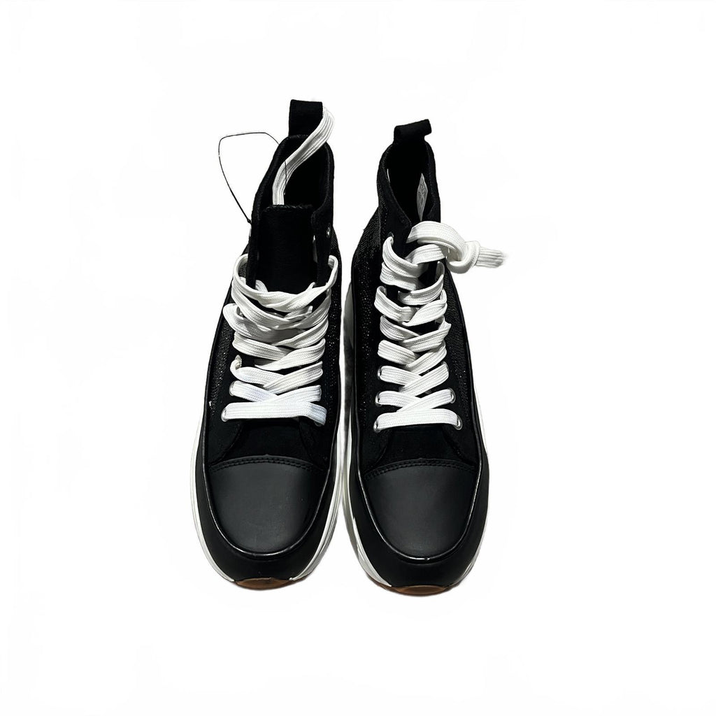 Firetrap Platform Hi top Ladies Trainers Black Glitter Size UK 8 EU 41 *SB13