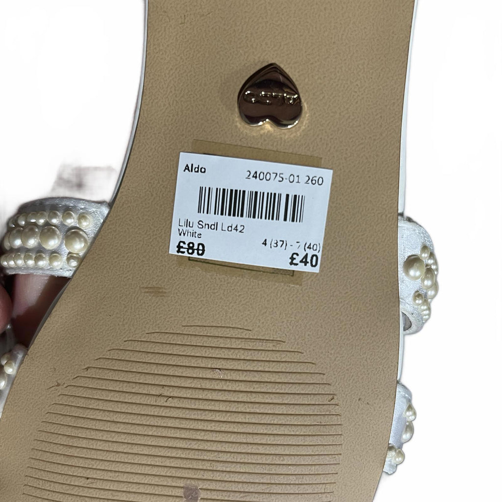 Aldo Lilu Sandals Womens White Cream Size UK 6 EU 39 *FF1