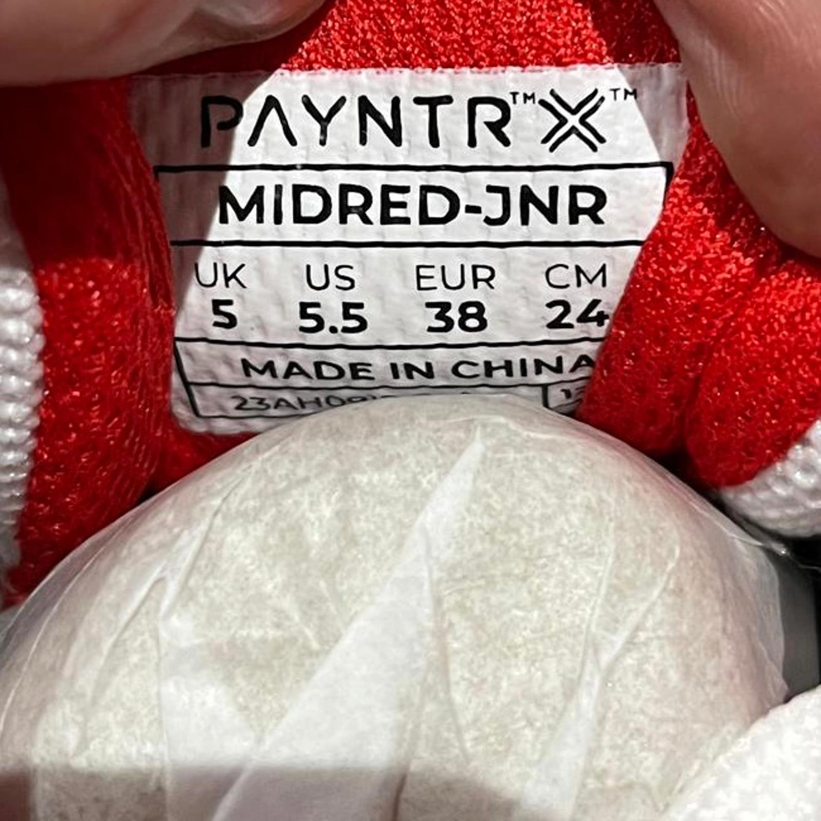 Payntr Pantyr V Cricket Spikes Junior White Size UK 5 EU 38 *SB11