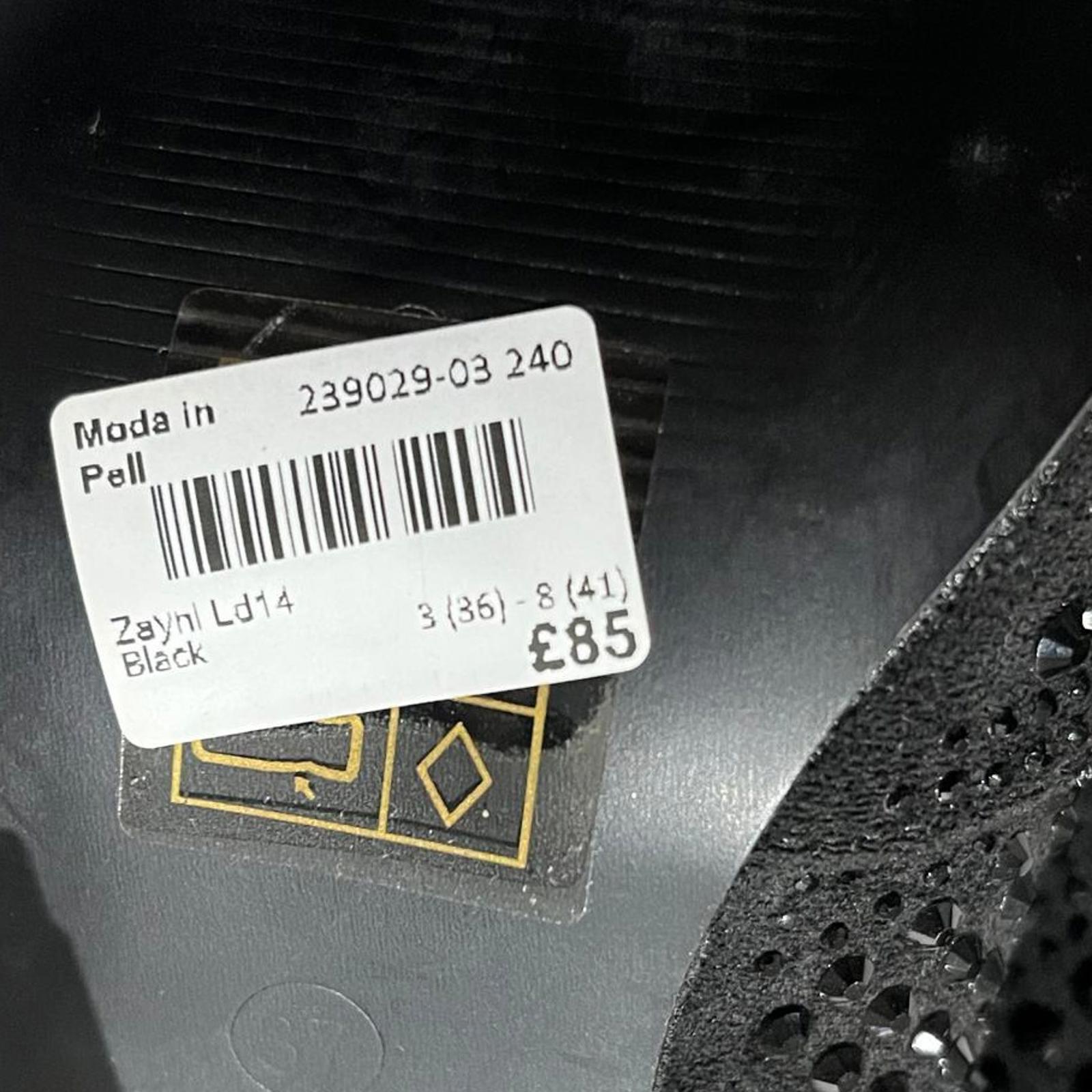 Moda in Pelle Zayni Heeled Boot Jewlled Black Size UK 4 EU 37 *SB12