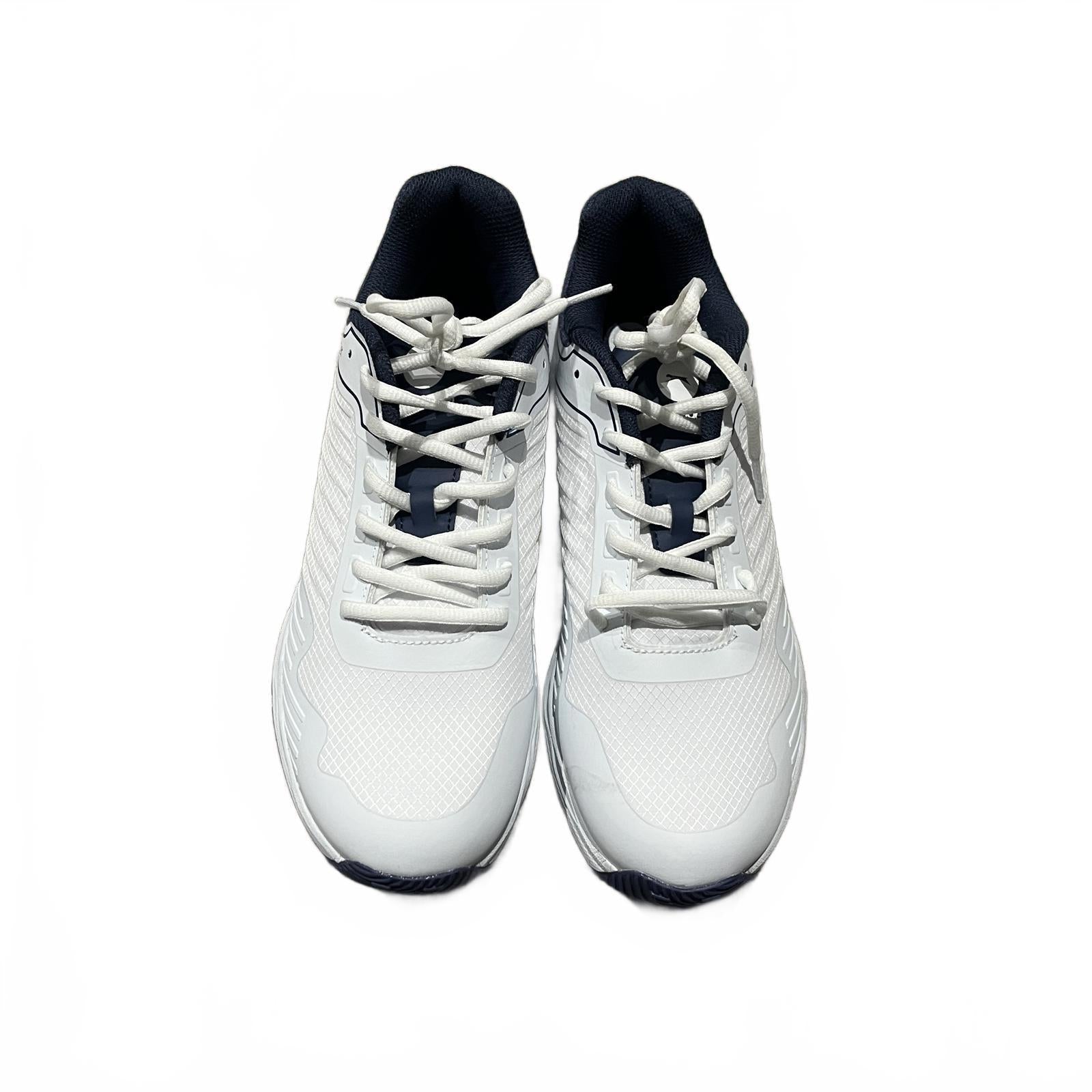 Slazenger Cricket Spike Mens Trainers Shoes White Navy Size UK 9.5 EU 44 *SB13