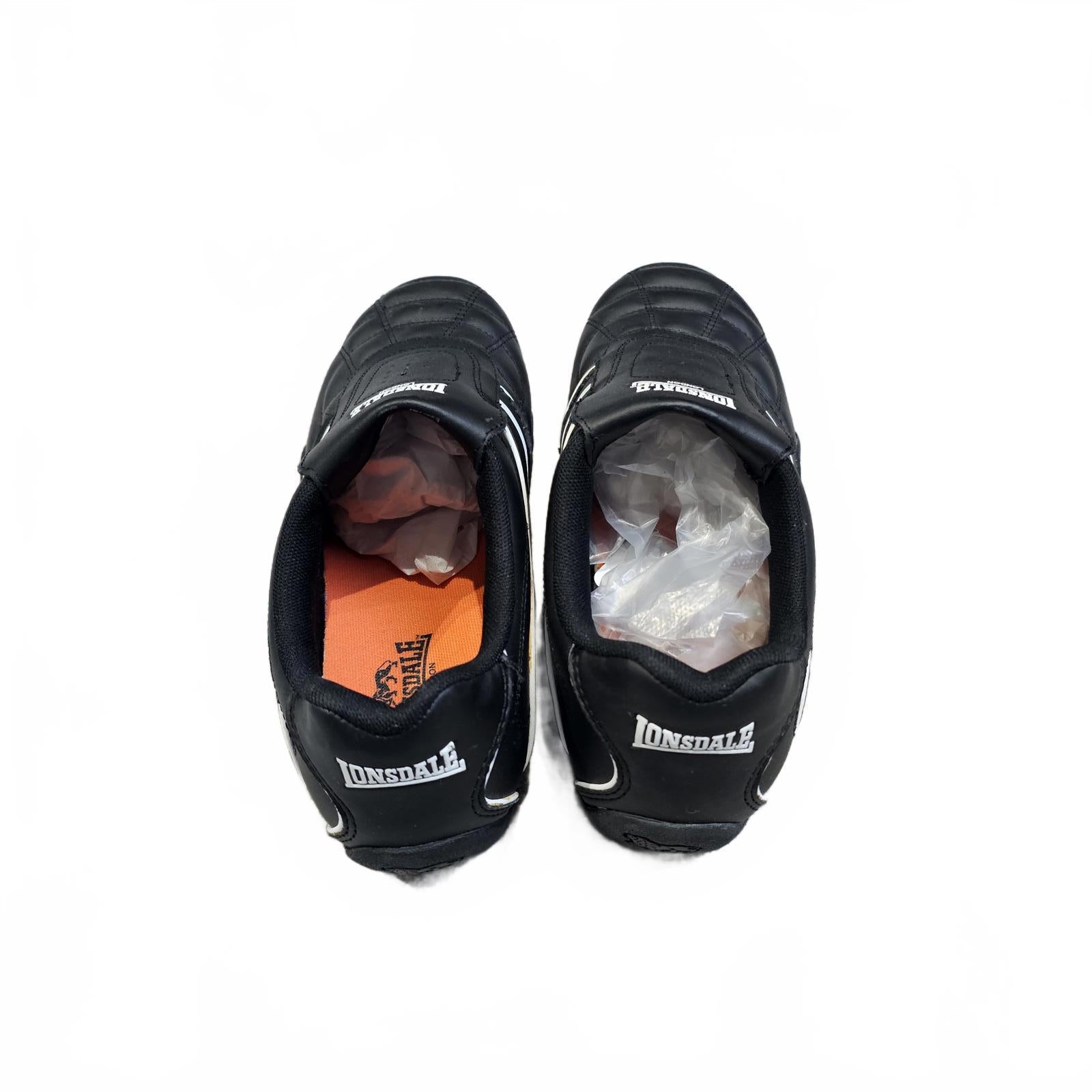 Lonsdale Camden Trainers Mens Black (Defect) Size UK 7.5 EU 41.5 *SB4