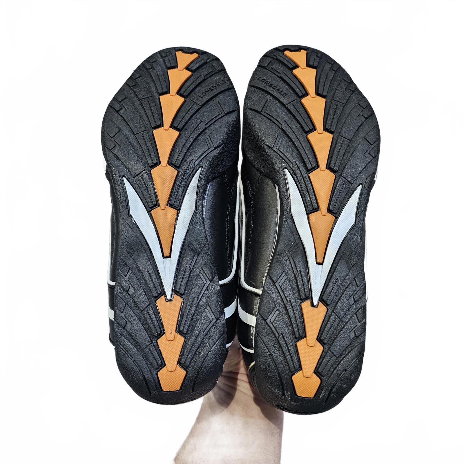 Lonsdale Camden Trainers Mens Black (Defect) Size UK 7.5 EU 41.5 *SB4