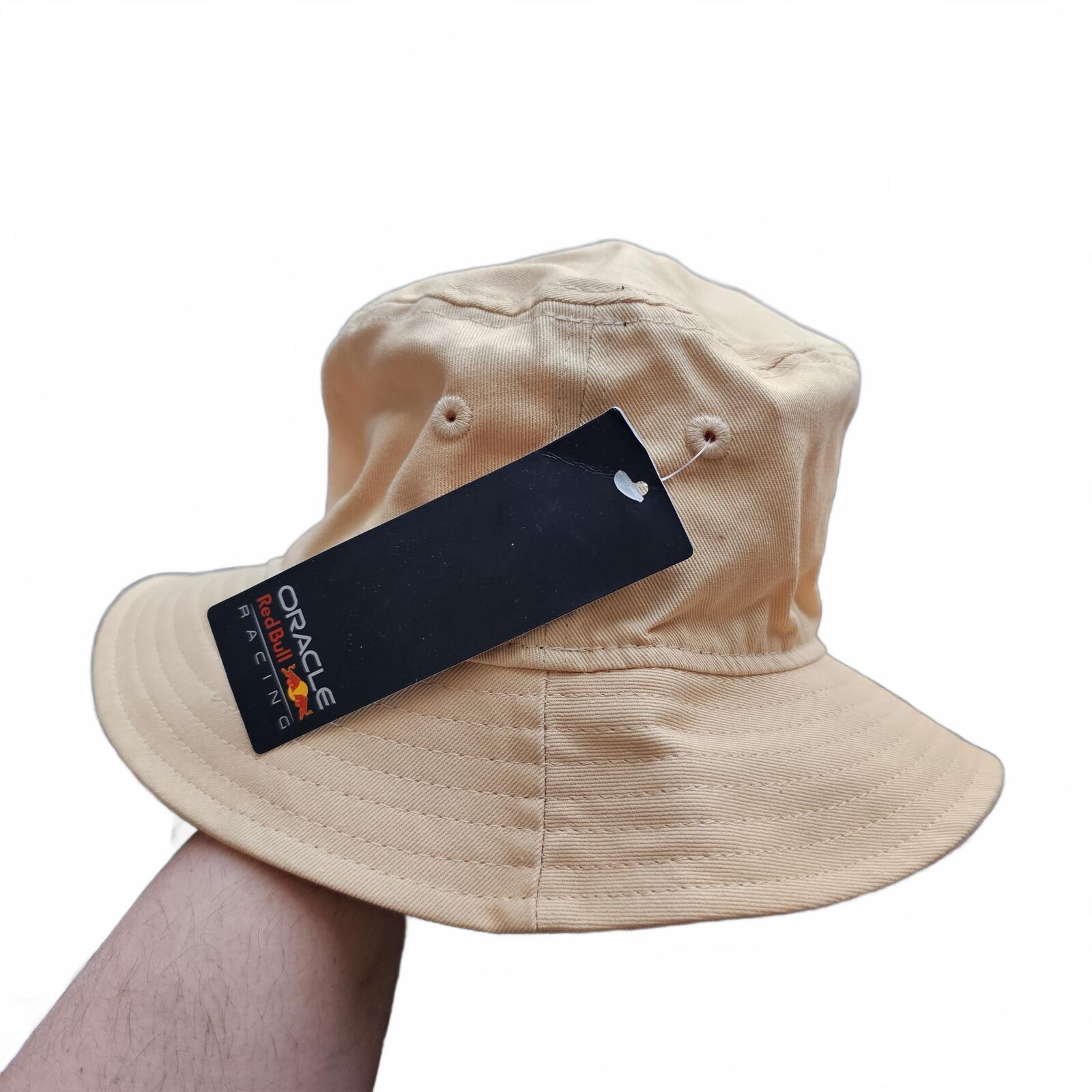 New Era Red Bull Racing F1 Seasonal Bucket Hat – Medium – Sand / Beige