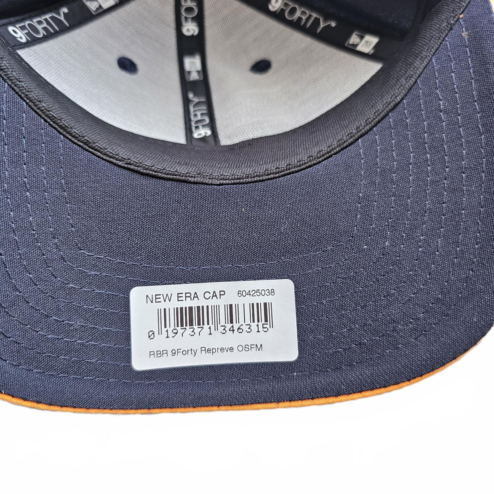 New Era Red Bull Racing F1 9FORTY Cap Adjustable - Navy / Orange - New With Tags