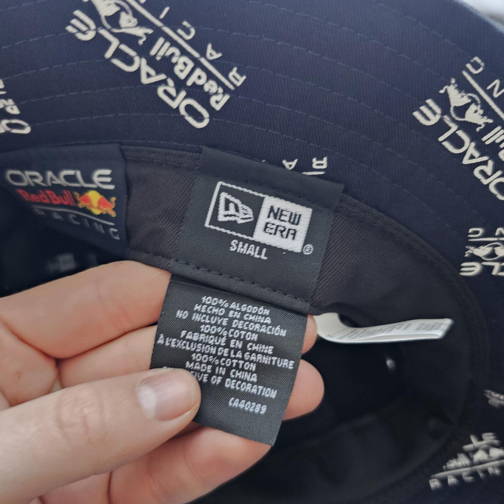 New Era Red Bull Racing F1 Seasonal All Over Print Bucket Hat – Small – Nwt
