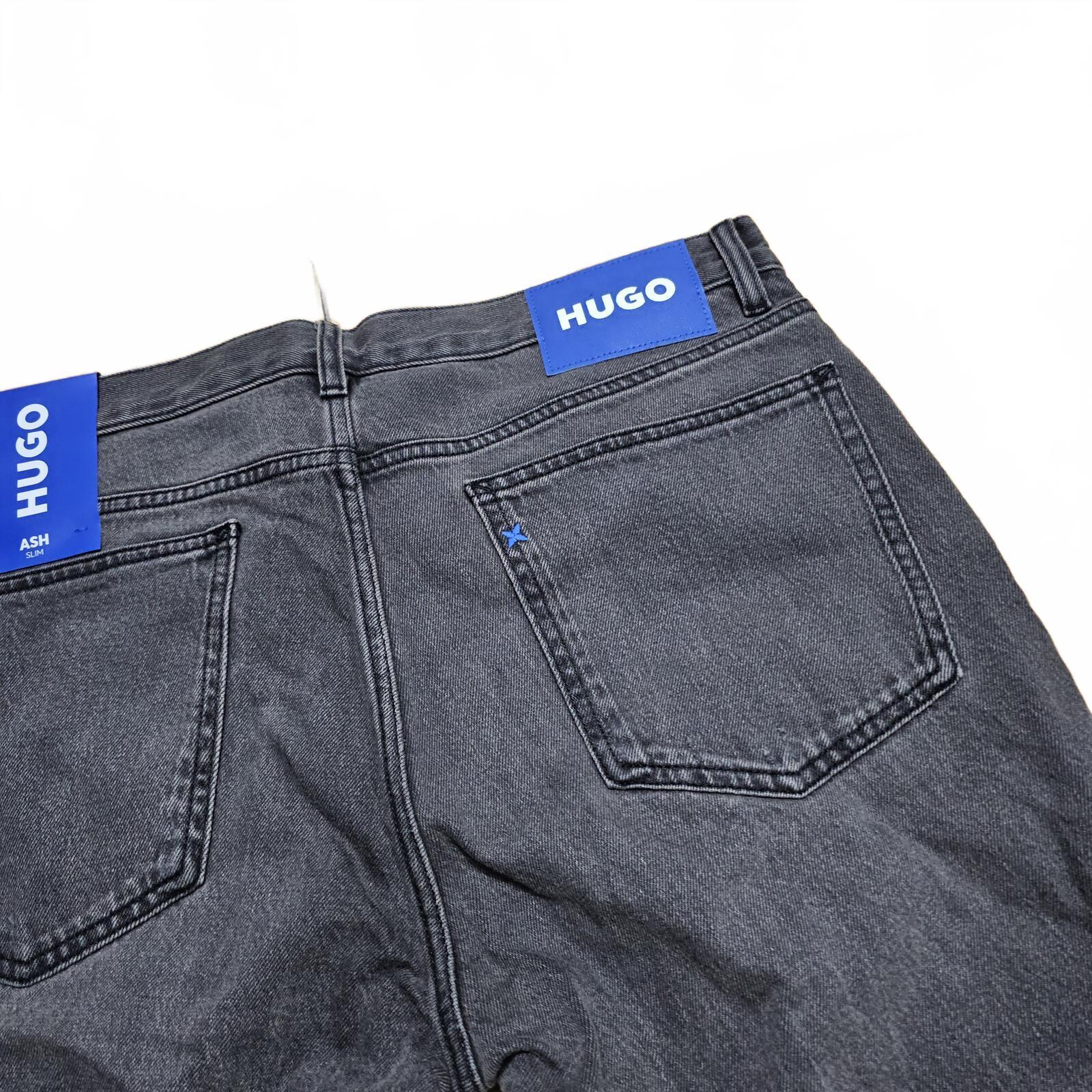 HUGO Blue Ash Slim Fit Jeans Dark Grey W34 L34 BNWT *3.1