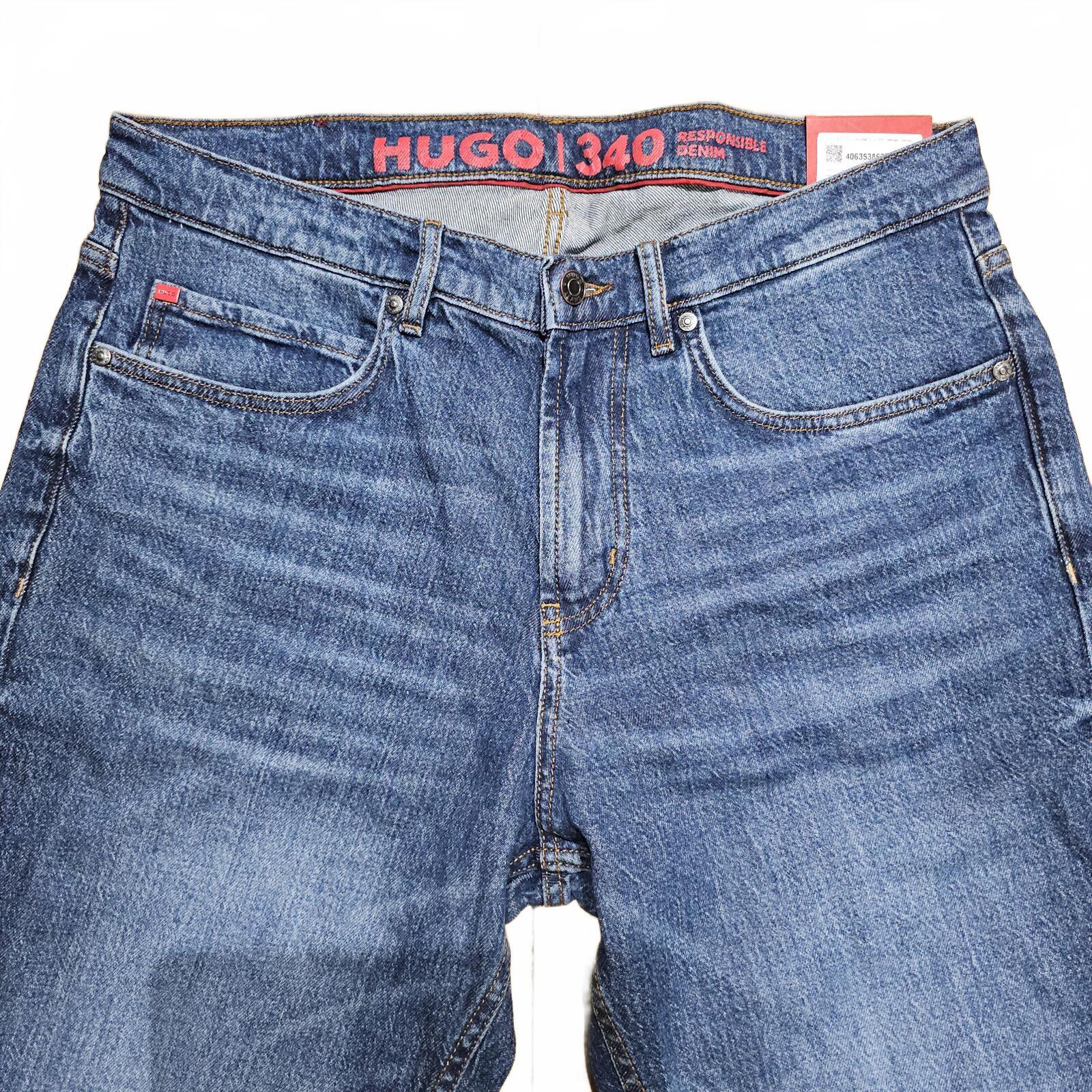 Hugo Boss 340 Cropped Loose Tapered Jeans Blue W34 L32 BNWT *3.2