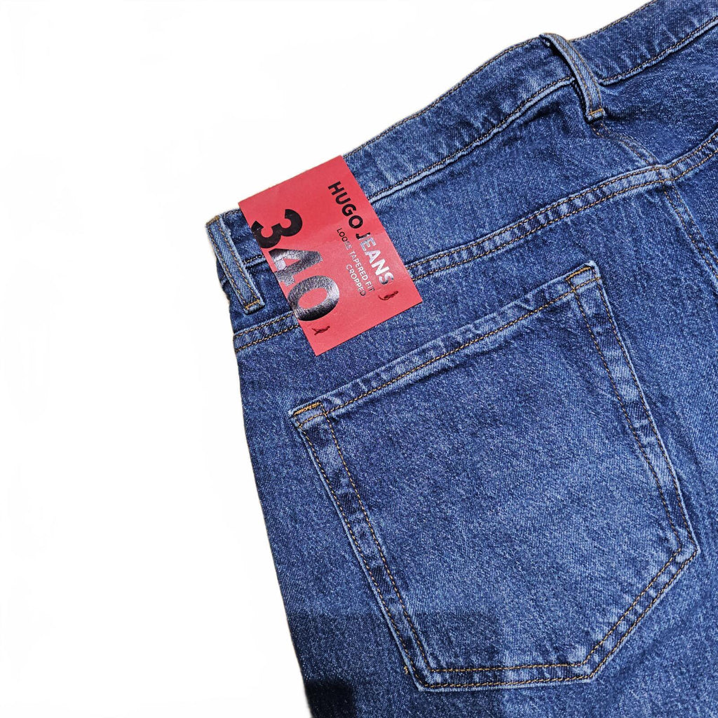 Hugo Boss 340 Cropped Loose Tapered Jeans Blue W34 L32 BNWT *3.2
