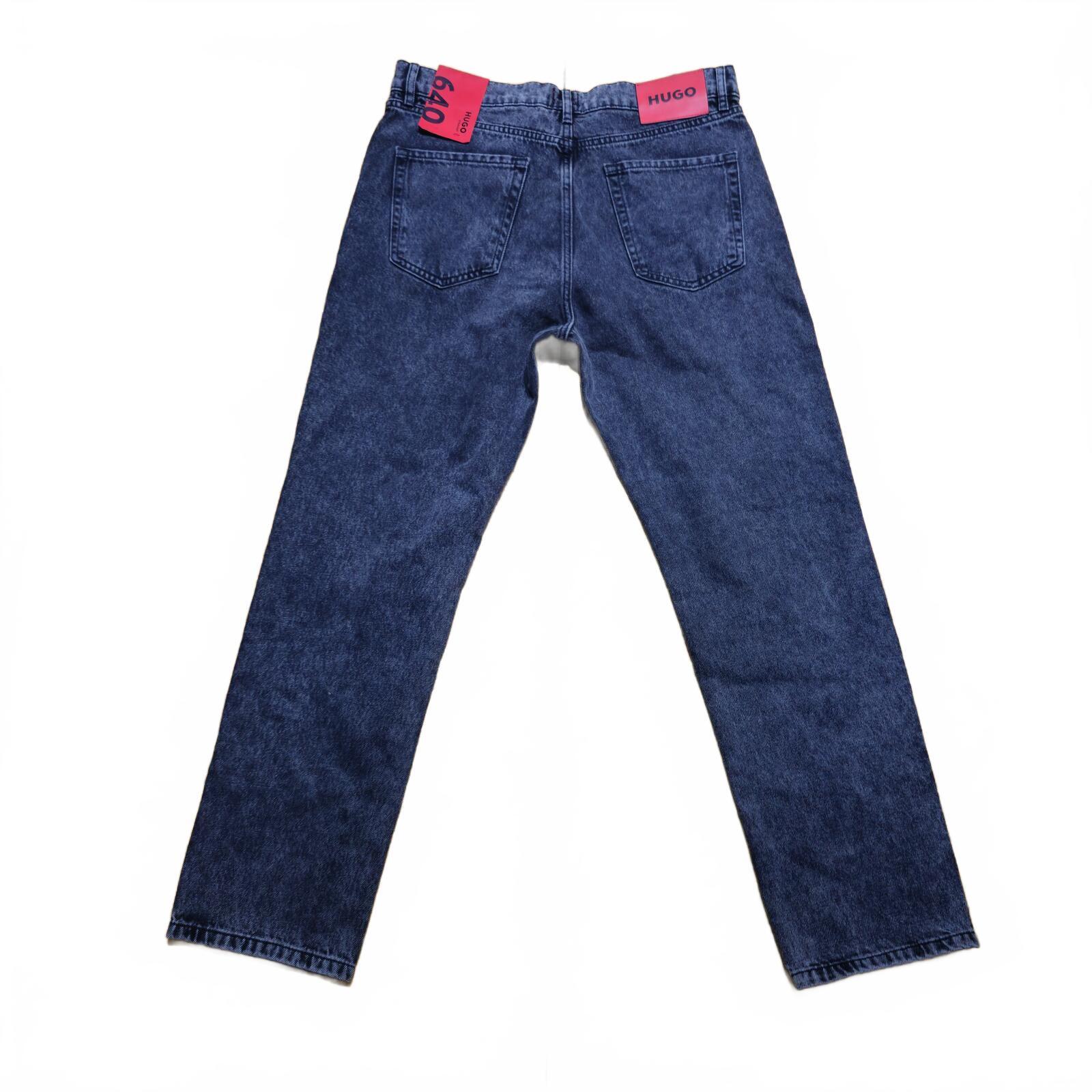 Hugo Boss 640 Straight Fit Jeans Grey Stretch Denim W33 L32 BNWT *3.6