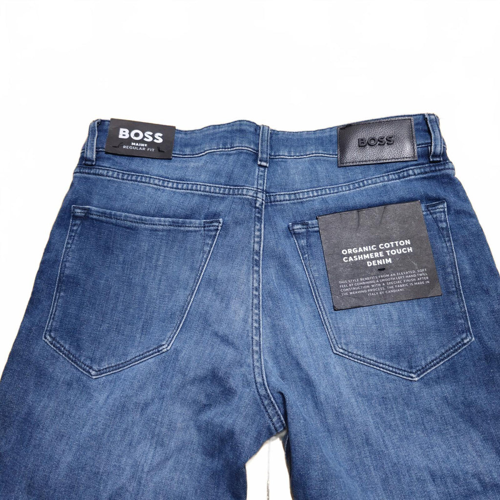 Hugo Boss Maine3 Cashmere Touch Jeans Dark Blue W30 L32 BNWT *3.7