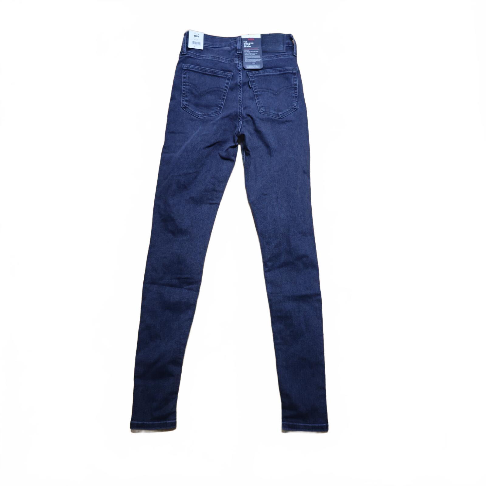 Levi’s 720 High Rise Super Skinny Jeans Grey W25 L30 BNWT *3.8