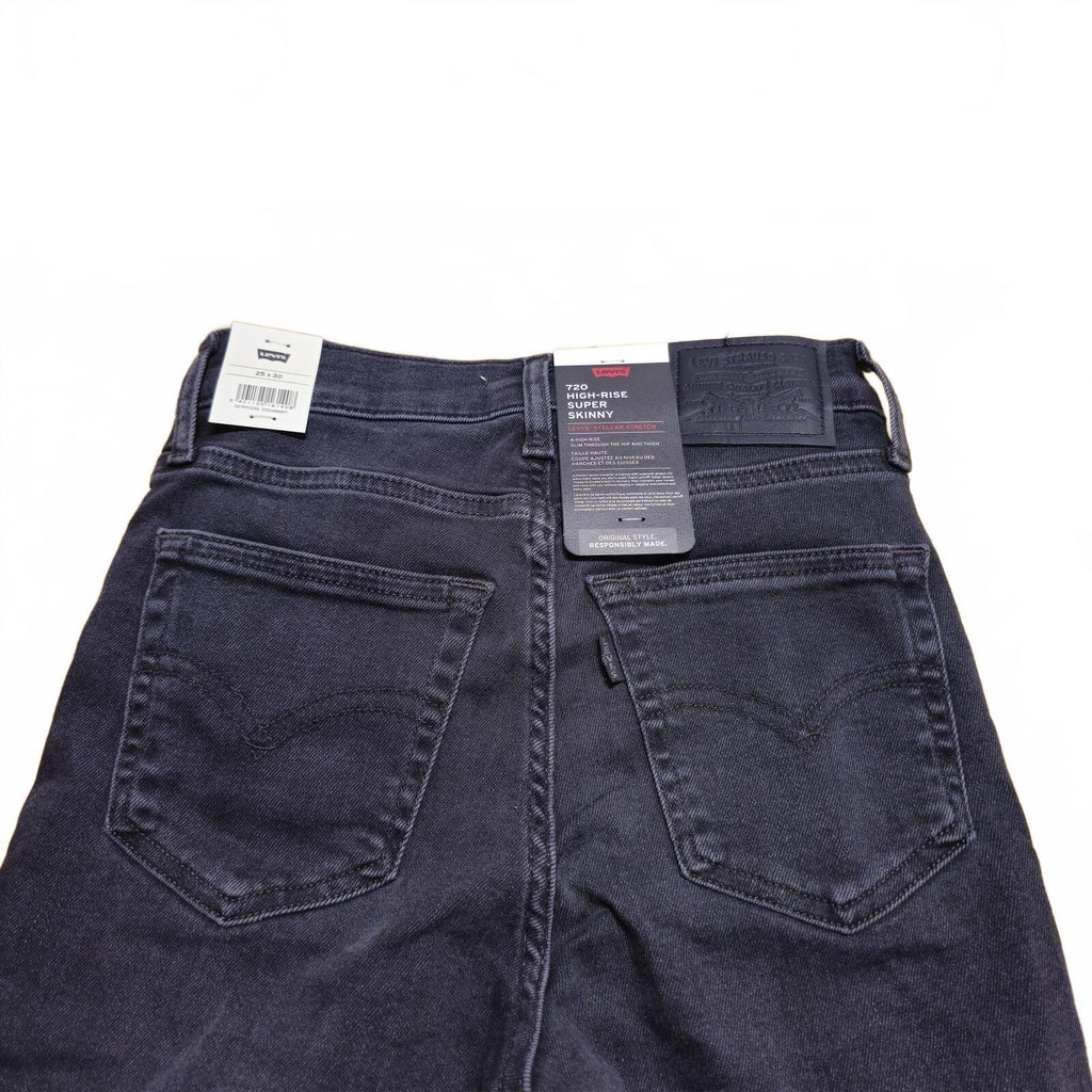 Levi’s 720 High Rise Super Skinny Jeans Grey W25 L30 BNWT *3.8