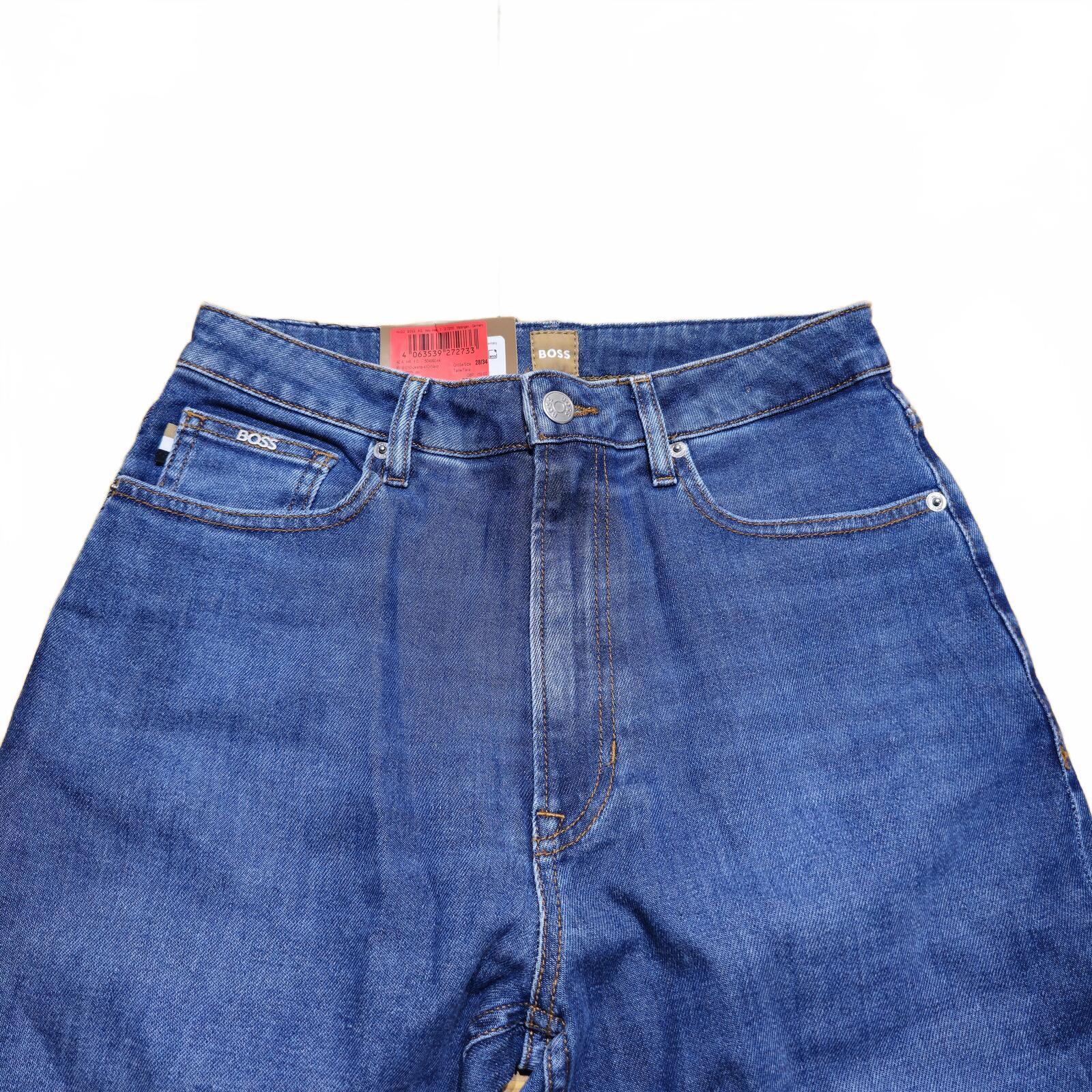 BOSS Ada High Rise Jeans Blue Side Slit Boot W28 L34 BNWT *3.9