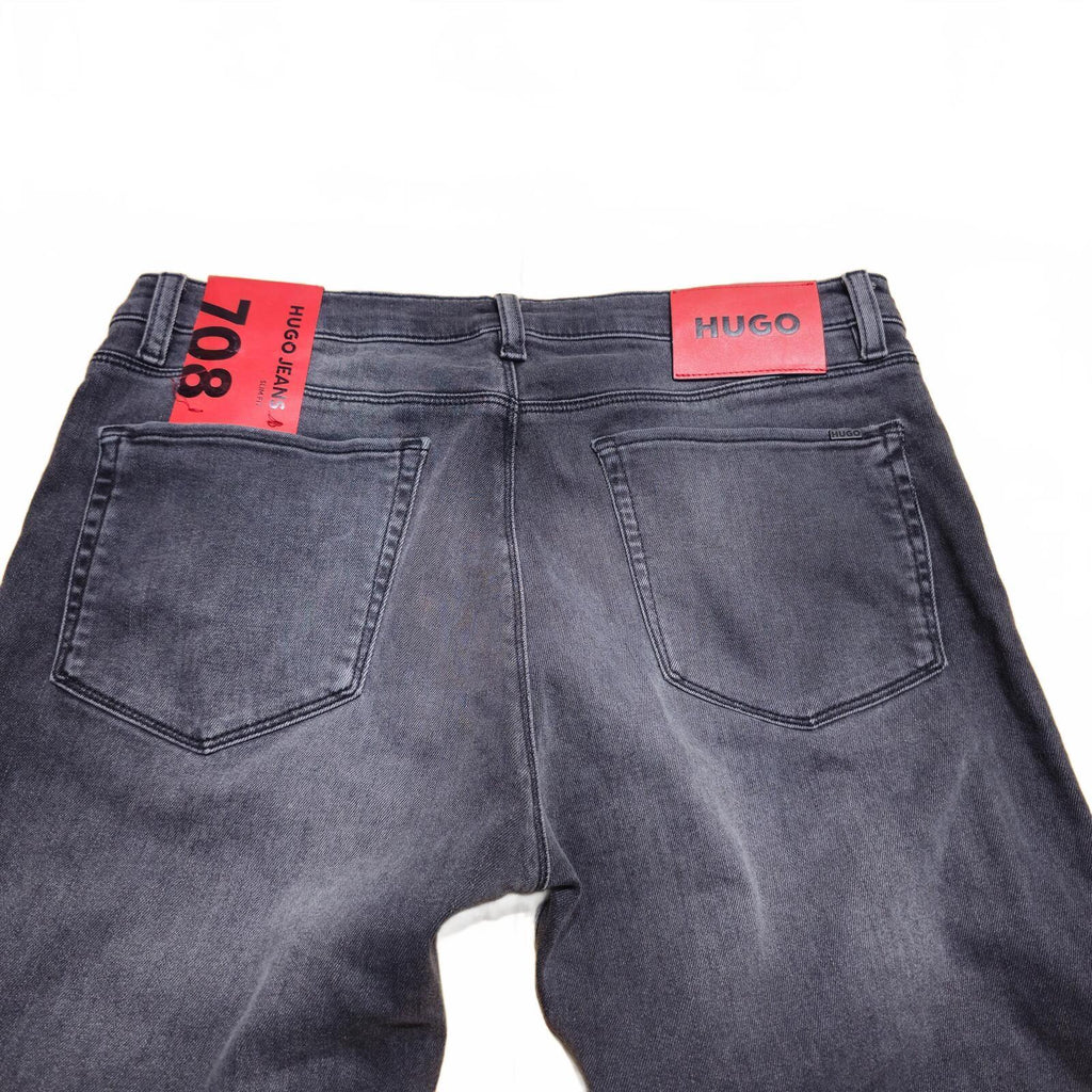 Hugo Boss 708 Slim Fit Jeans Grey Stretch Denim W33 L34 BNWT *3.12