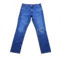 Hugo Boss 677/38 Bright Blue Distressed Straight Jeans W35 L34 BNWT *3.15
