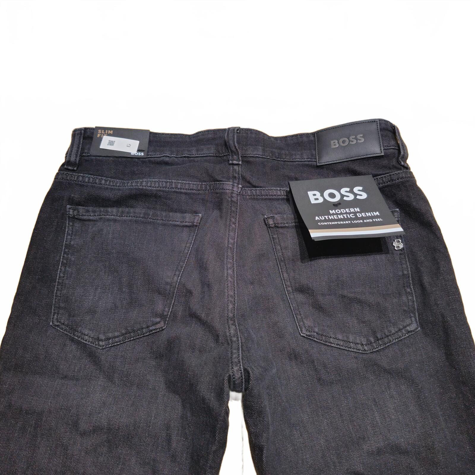 BOSS H Delaware Slim Fit Jeans Grey Stretch Denim W33 L36 BNWT *3.16