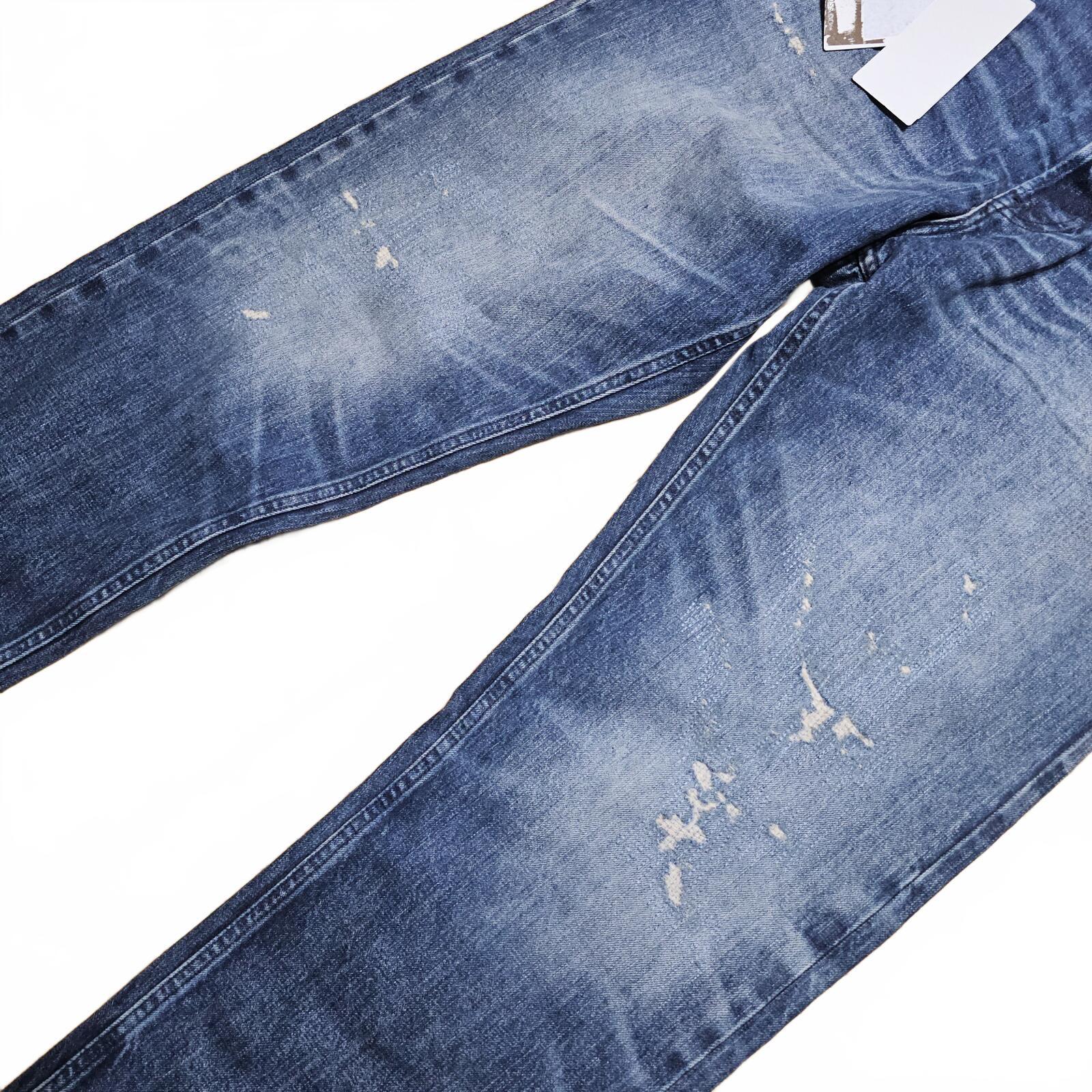 BOSS Relaxed Fit Tapered Jeans Made in Japan Bright Blue W34 L32 BNWT *3.17