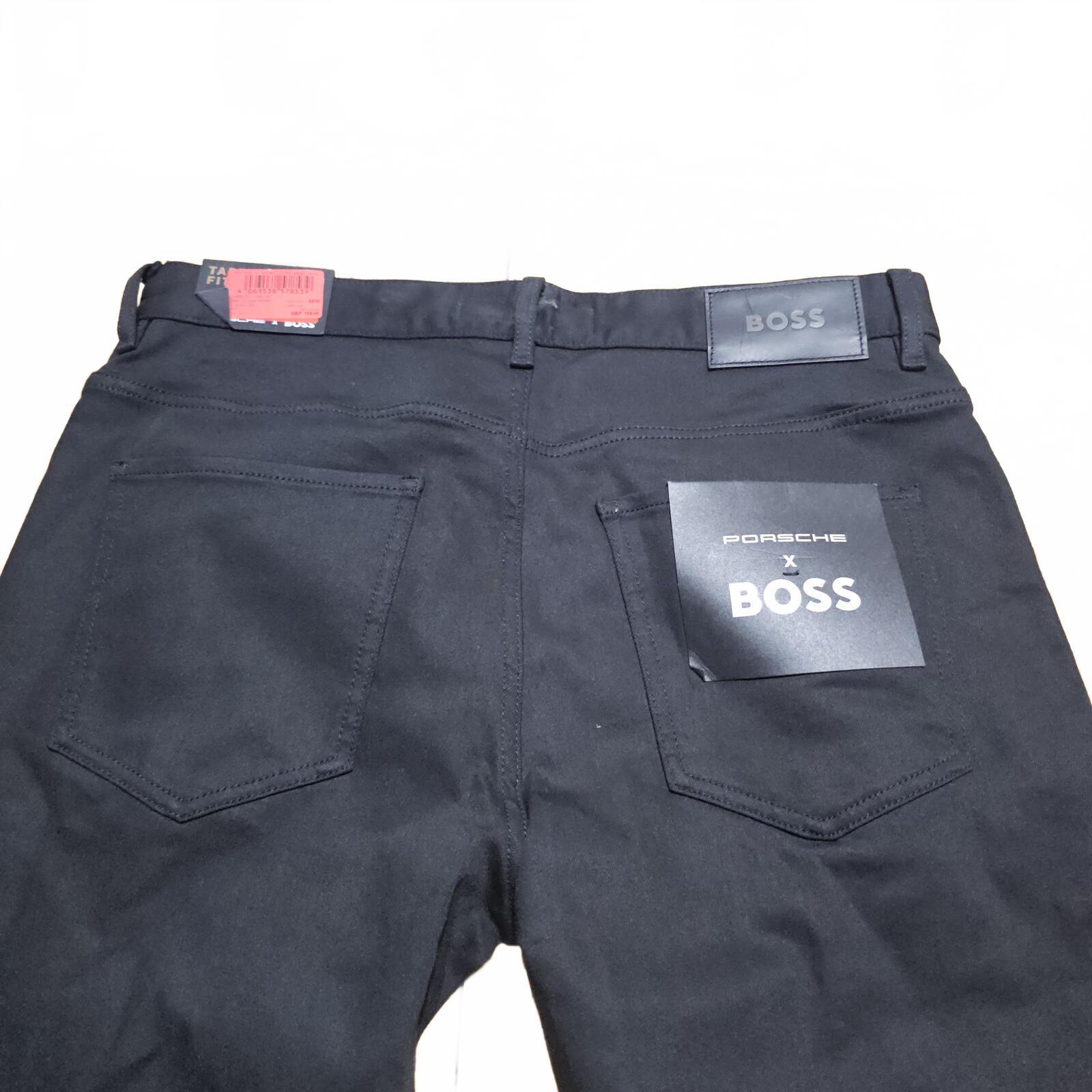 BOSS Taber PS Porsche Slim Fit Jeans Black W32 L30 BNWT *3.21