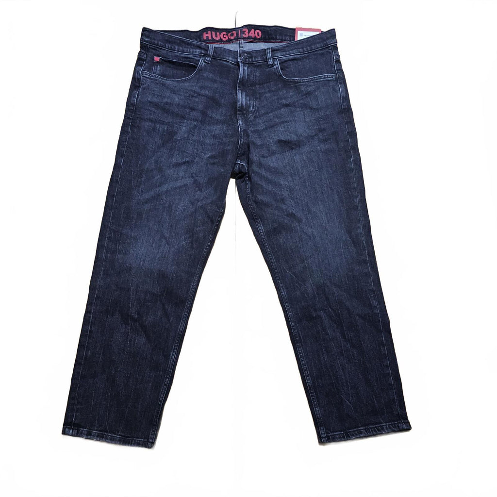 Hugo Boss 340 Loose Tapered Cropped Jeans Charcoal W36 L32 BNWT *3.23