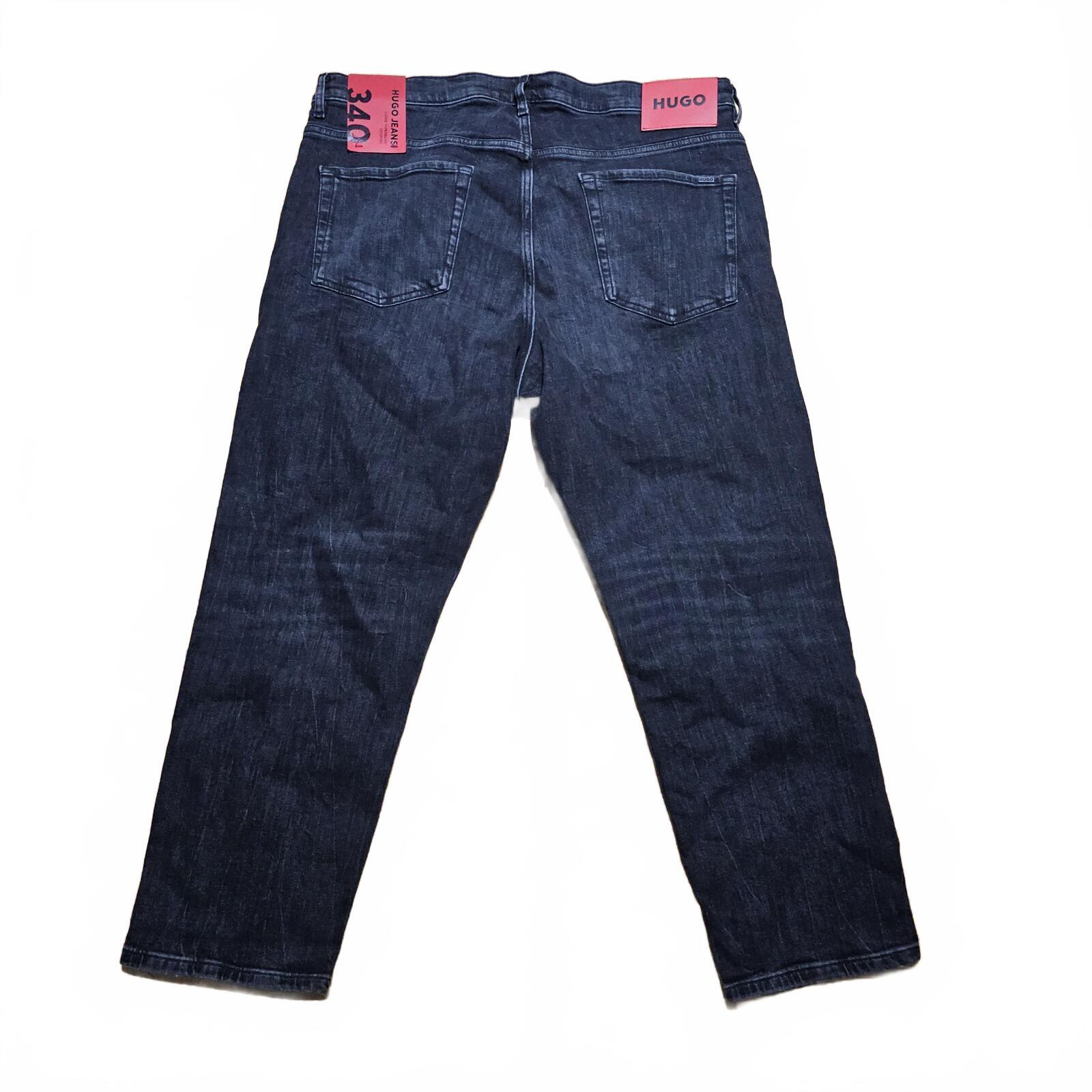 Hugo Boss 340 Loose Tapered Cropped Jeans Charcoal W36 L32 BNWT *3.23