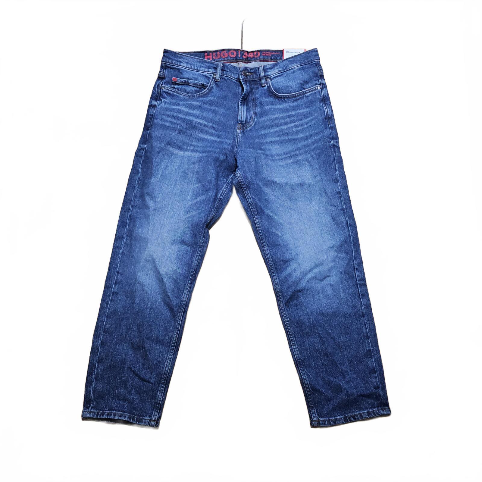 Hugo Boss 340 Loose Tapered Cropped Jeans Blue W32 L32 BNWT *4.2