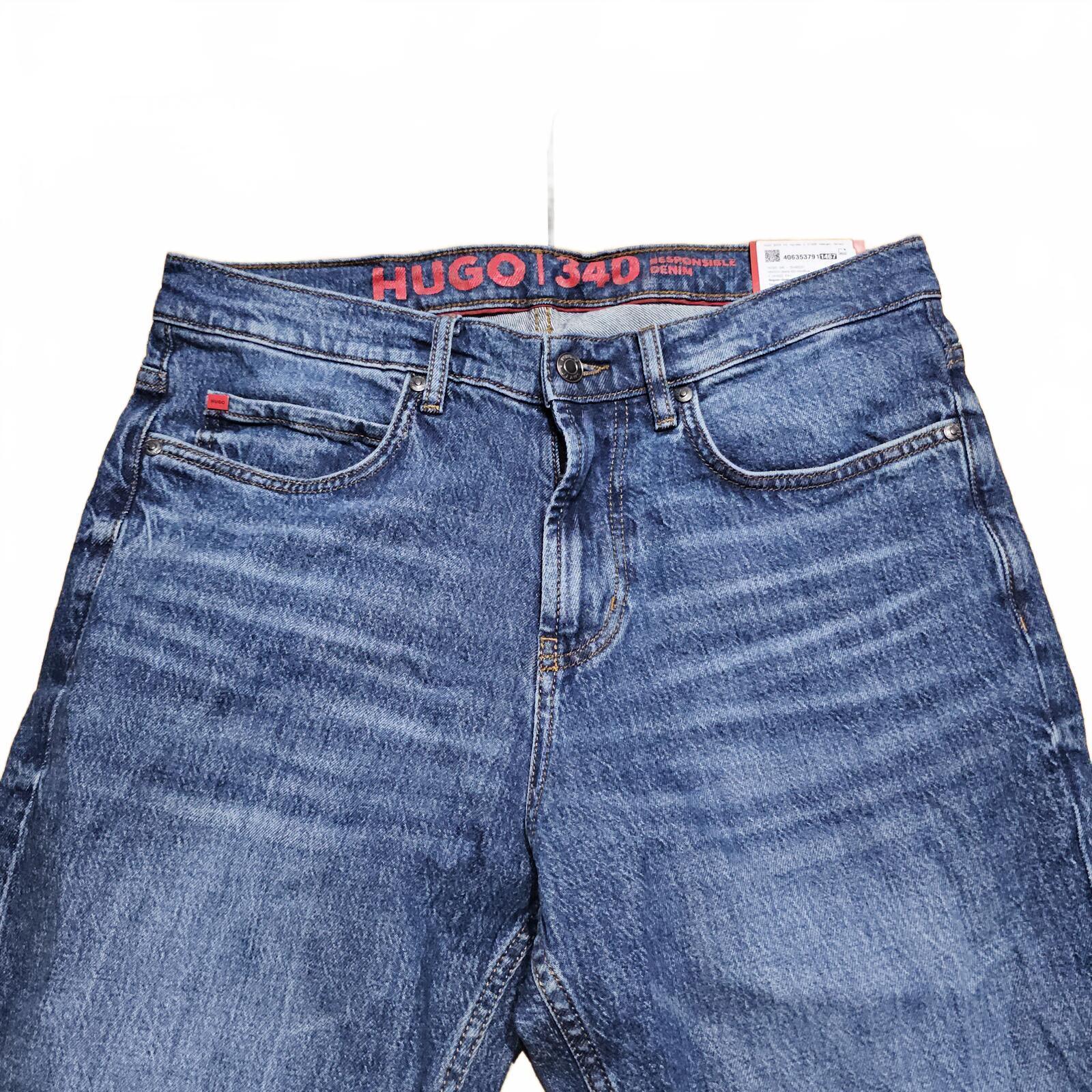 Hugo Boss 340 Loose Tapered Cropped Jeans Blue W32 L32 BNWT *4.2