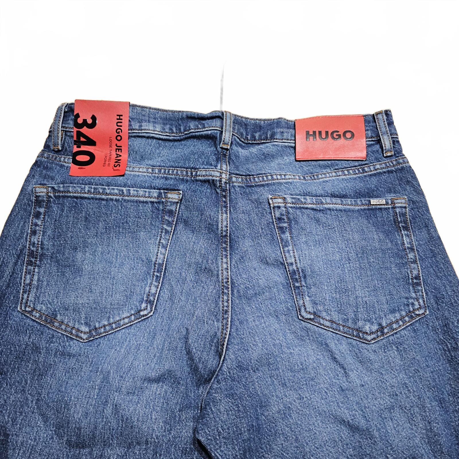Hugo Boss 340 Loose Tapered Cropped Jeans Blue W32 L32 BNWT *4.2