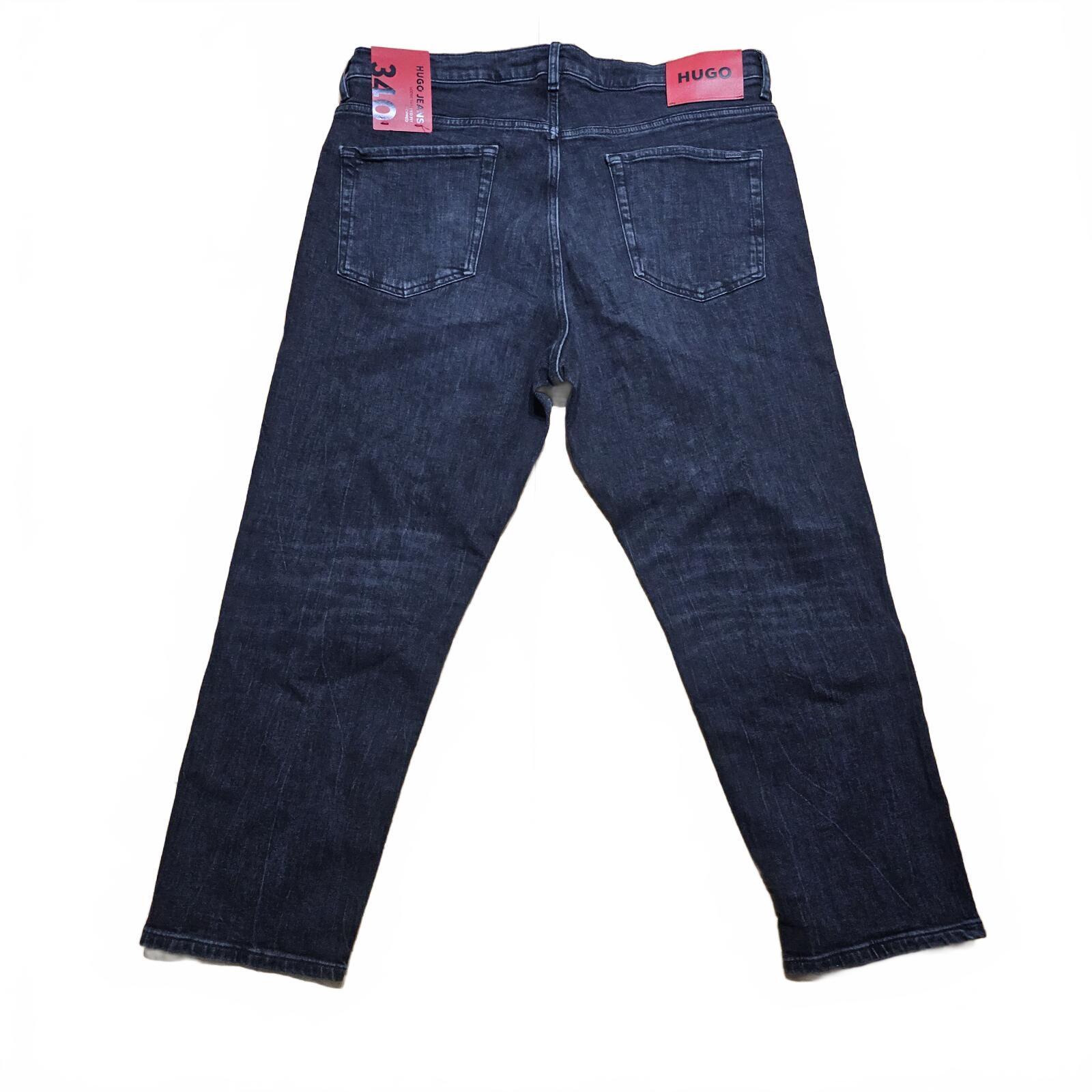 Hugo Boss 340 Loose Tapered Cropped Jeans Charcoal W36 L32 BNWT *4.3