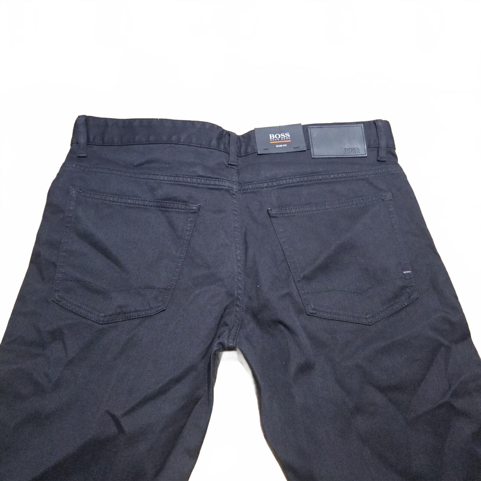 Hugo Boss Delaware BC-C Slim Fit Stretch Jeans Black W36 L34 BNWT *4.5