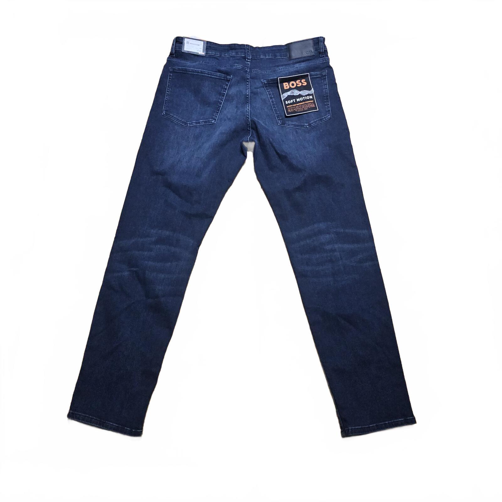 BOSS RE-Maine Space Jeans Dark Blue Regular Fit W36 L34 BNWT *4.9