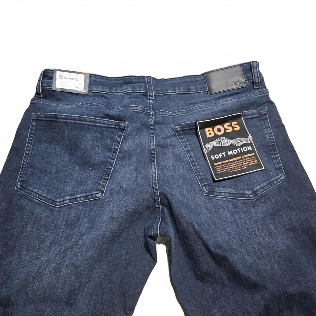BOSS RE-Maine Space Jeans Dark Blue Regular Fit W36 L34 BNWT *4.9