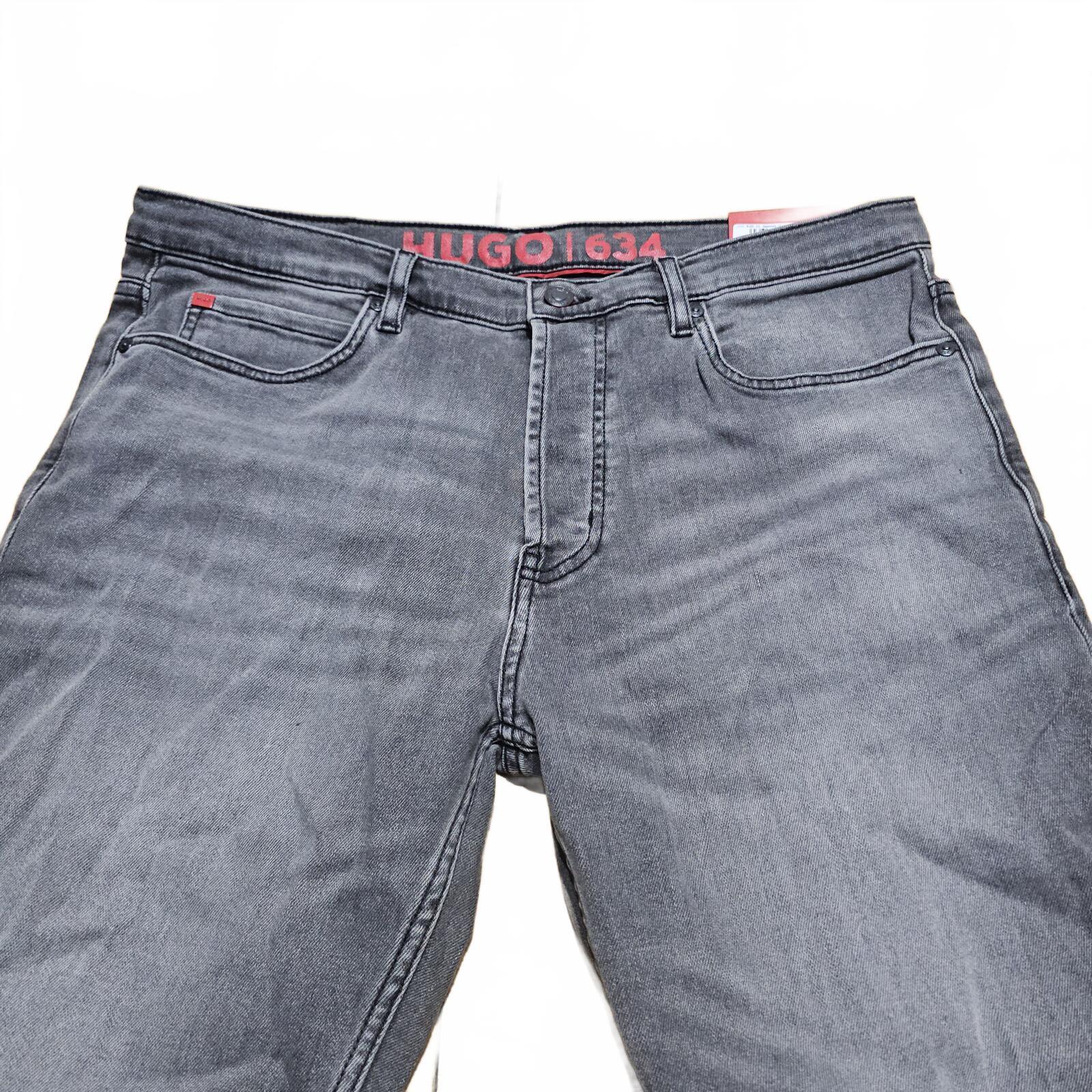 HUGO 634 Regular Tapered Fit Jeans Grey W34 L32 BNWT *4.10
