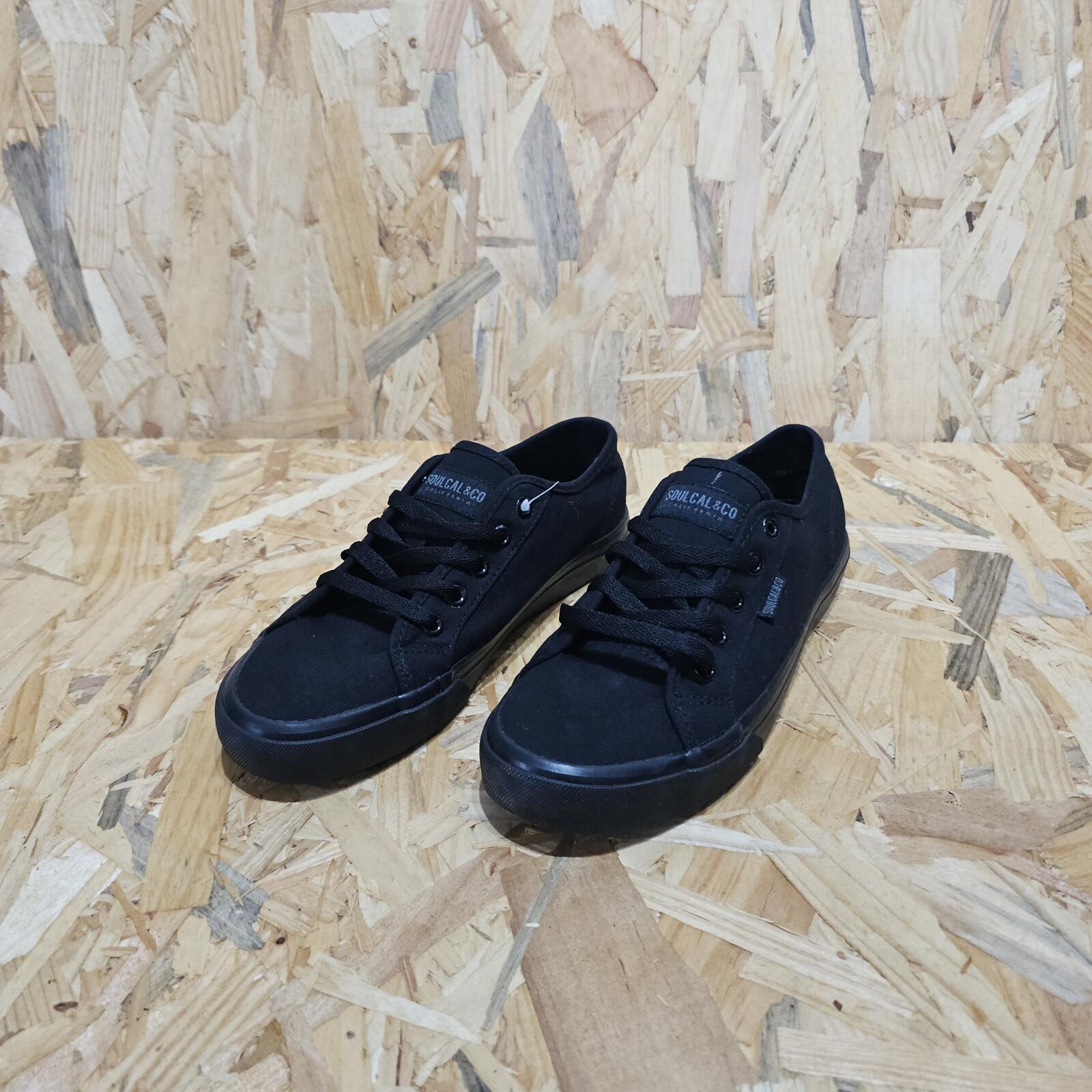 Soulcal Sunrise Canvas Shoes Junior Black Size UK 5.5 *SB17