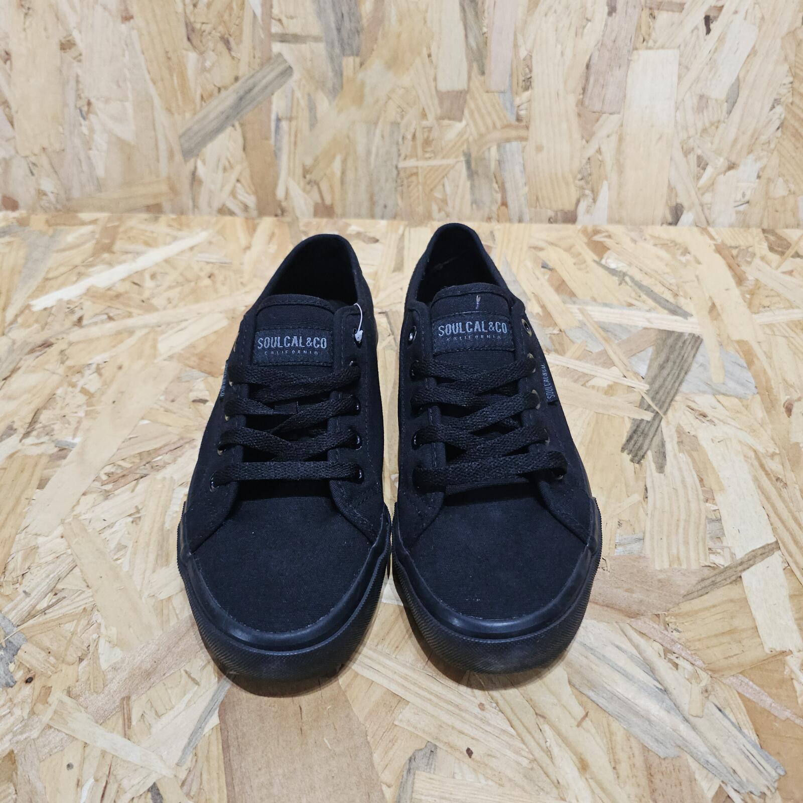 Soulcal Sunrise Canvas Shoes Junior Black Size UK 5.5 *SB17