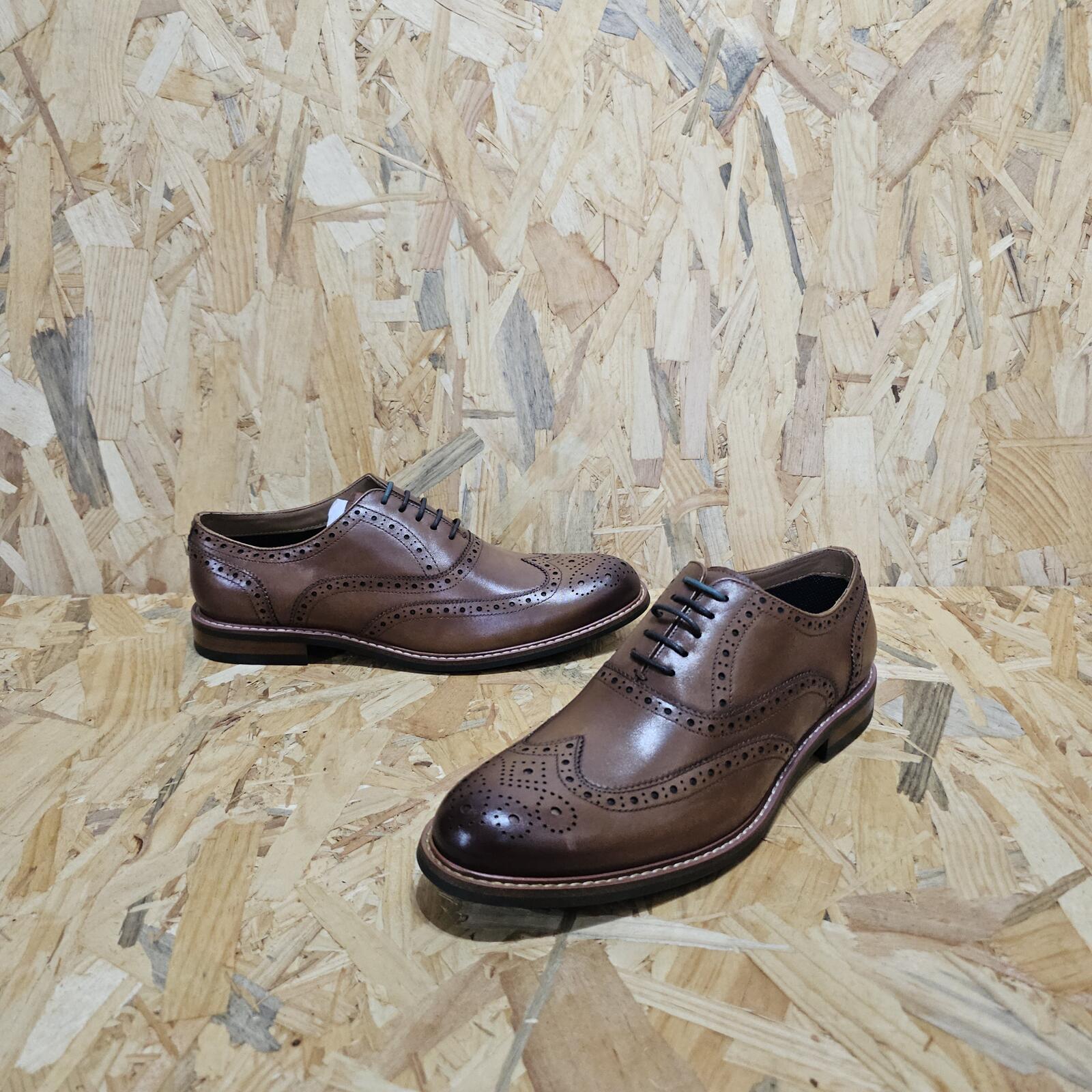 Dune London 'Palladium' Leather Brogues Brown Mens Size UK 7 EU  *SB17