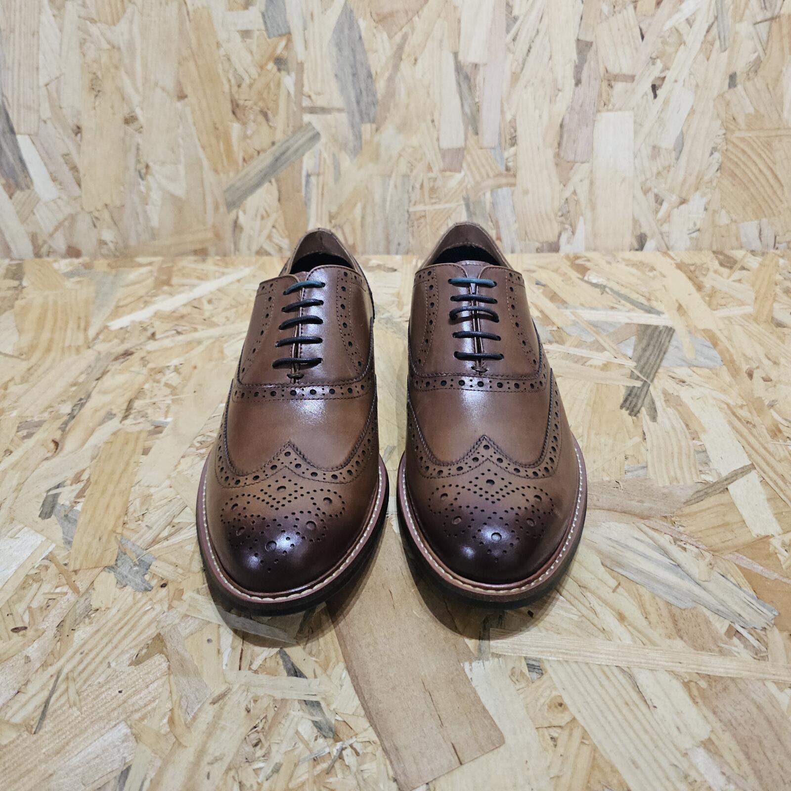 Dune London 'Palladium' Leather Brogues Brown Mens Size UK 7 EU  *SB17