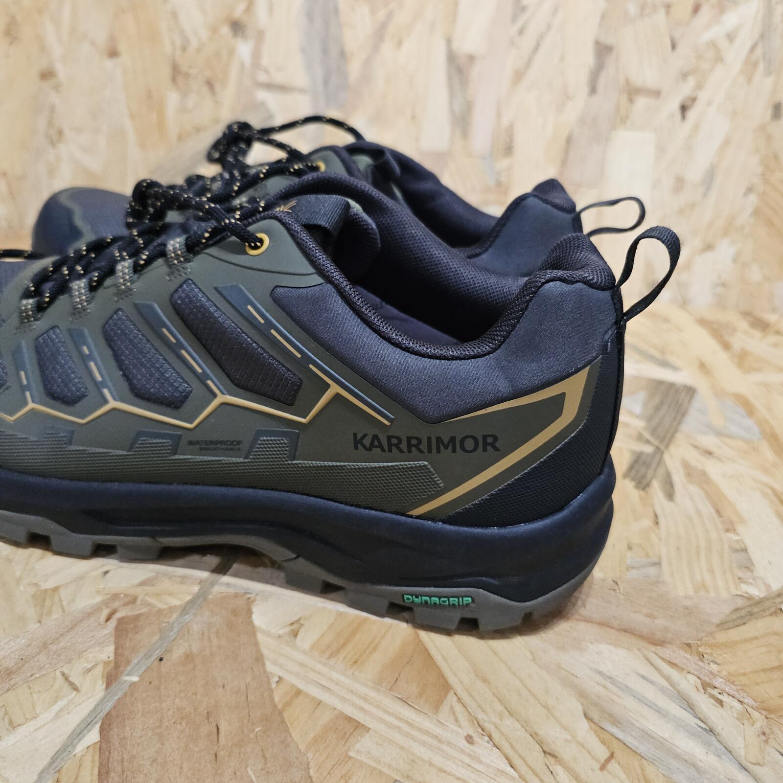 Karrimor Men's Hurricane Waterproof Hiking Shoes Green Size UK 10 EU 45 SB17