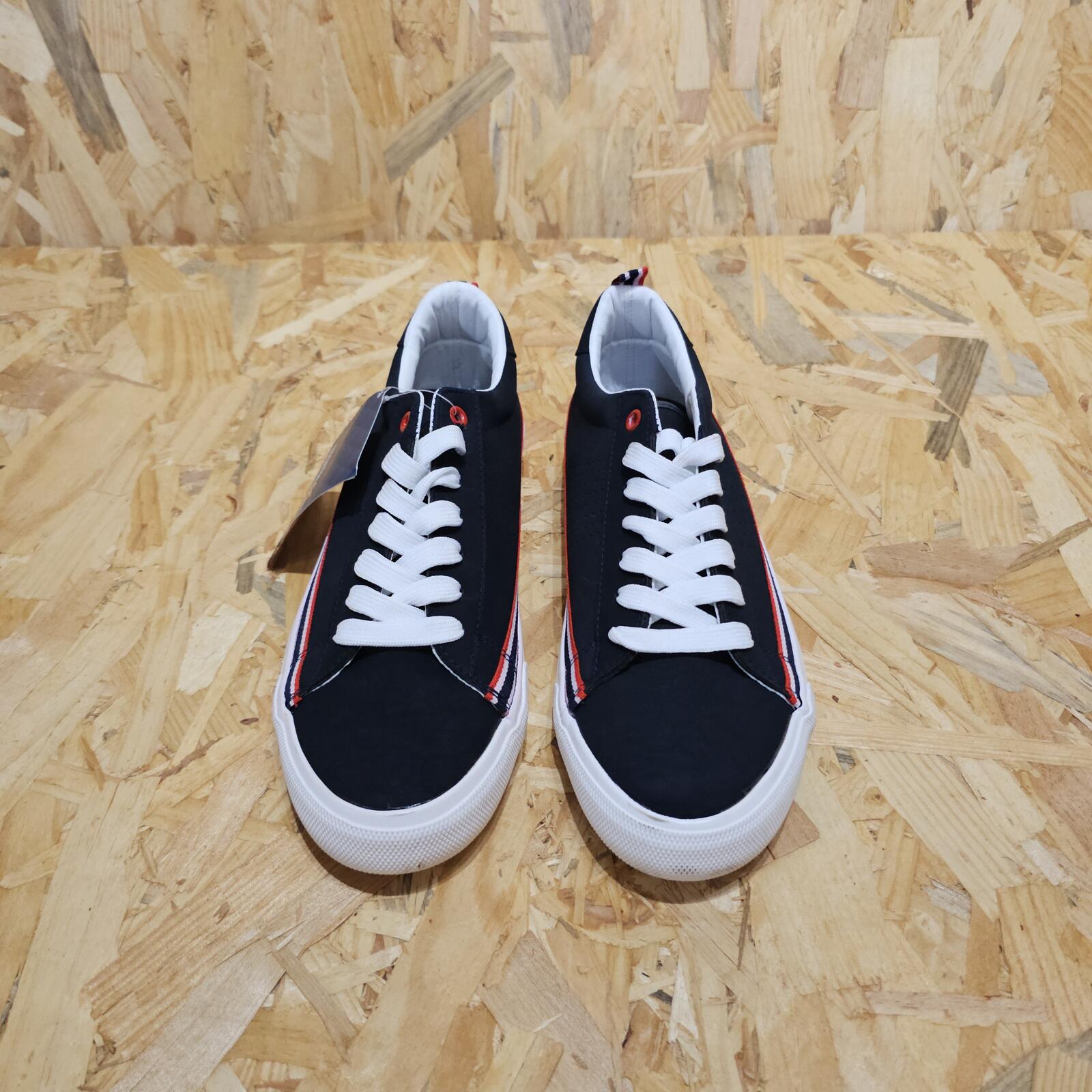 Regatta Men's Stripe Canvas Low Trainers Navy Size UK 8 EU 42 *SB6