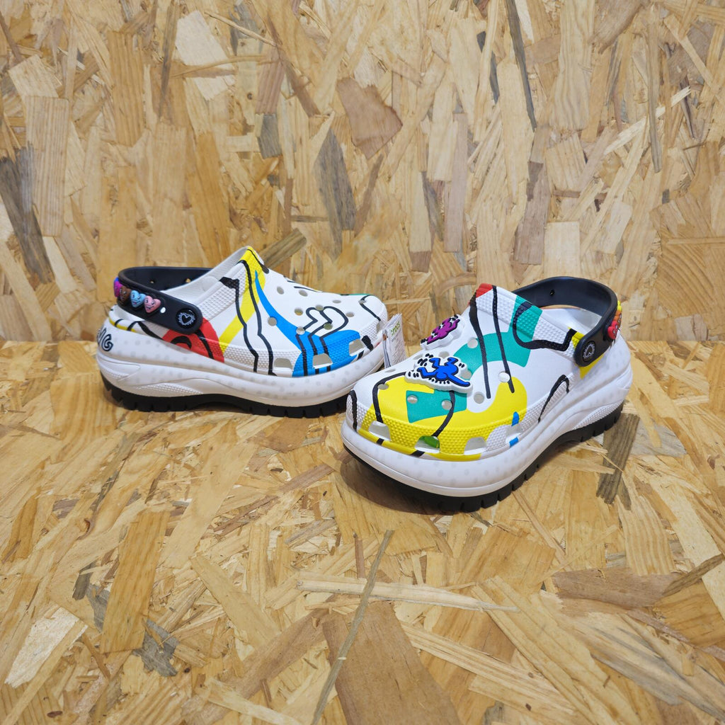 Crocs Women's Keith Haring Mega Crush Clog White Multi Size UK 5 EU 38 *SB7