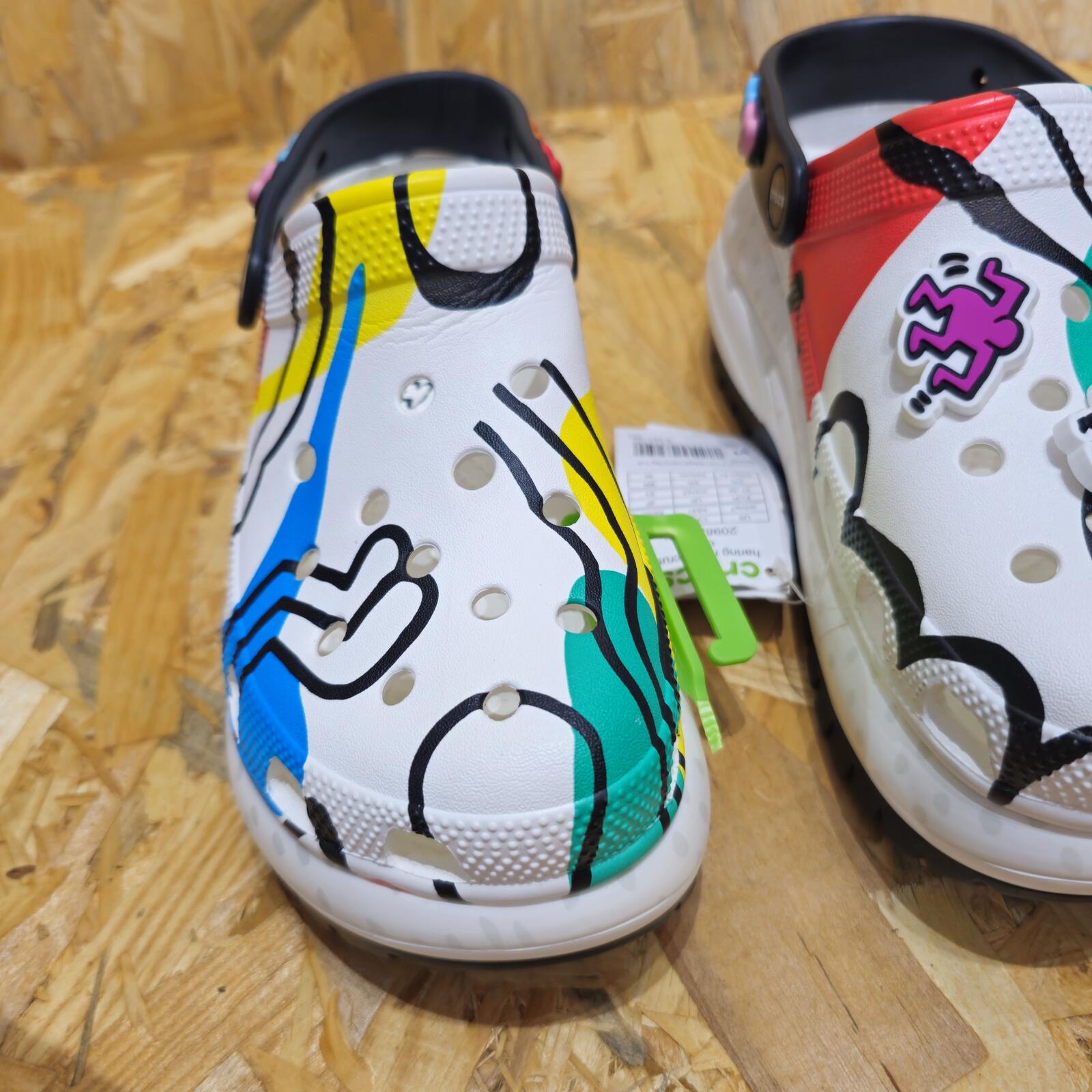 Crocs Women's Keith Haring Mega Crush Clog White Multi Size UK 5 EU 38 *SB7