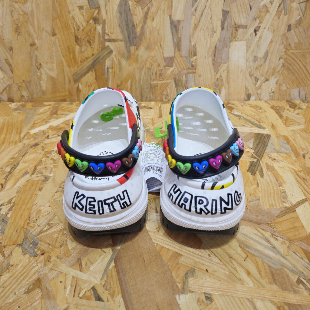 Crocs Women's Keith Haring Mega Crush Clog White Multi Size UK 5 EU 38 *SB7