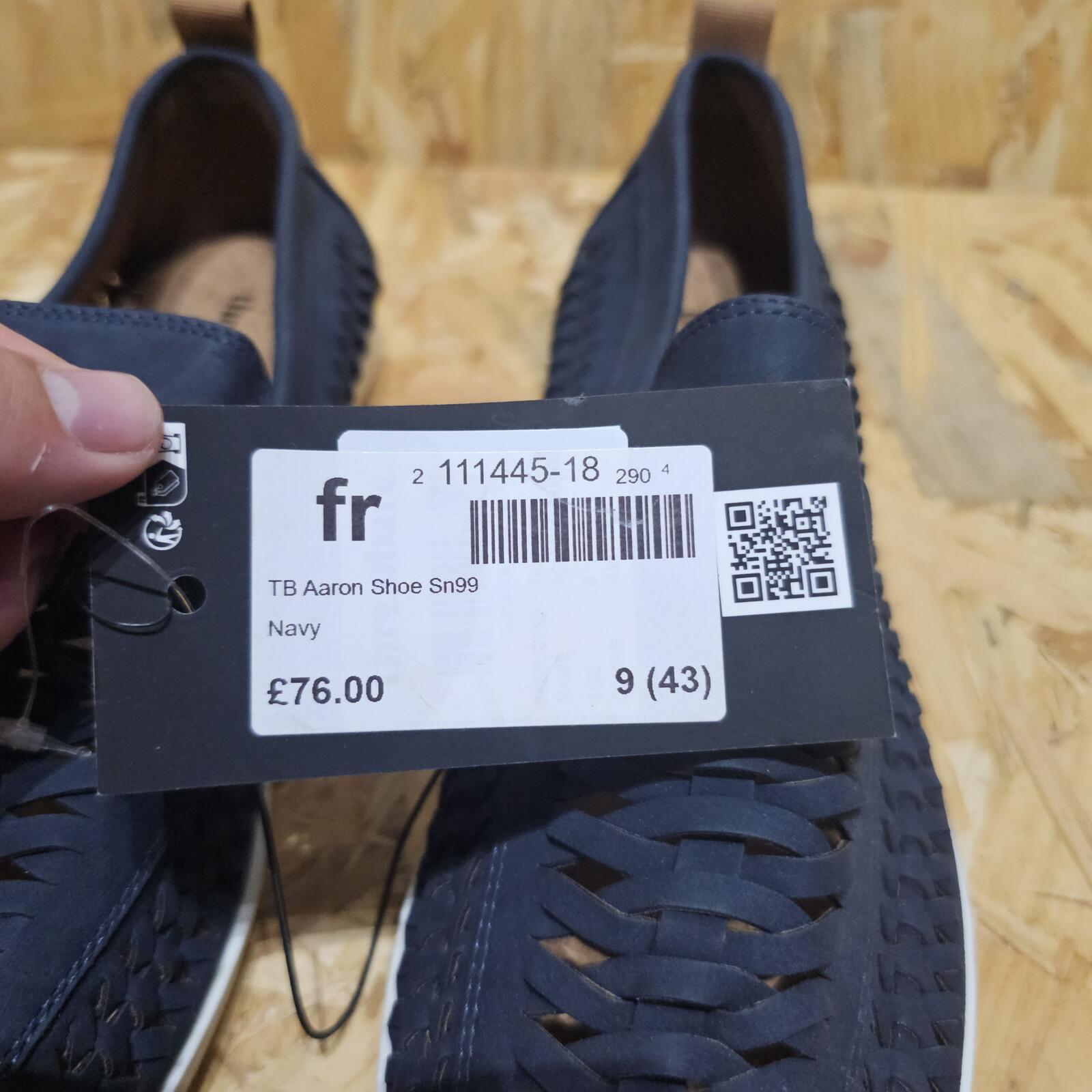 Threadbare Men's Aaron Loafer Navy Shoes Size UK 9 EU 43 *SB7