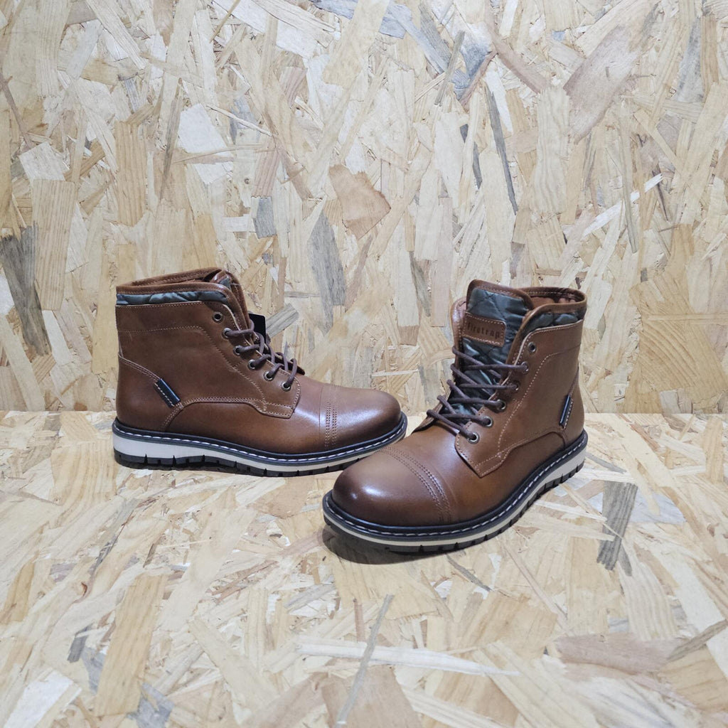 Firetrap Aubin Mess Boots Mens Brown Leather Size UK 6.5 EU 40 *SB16