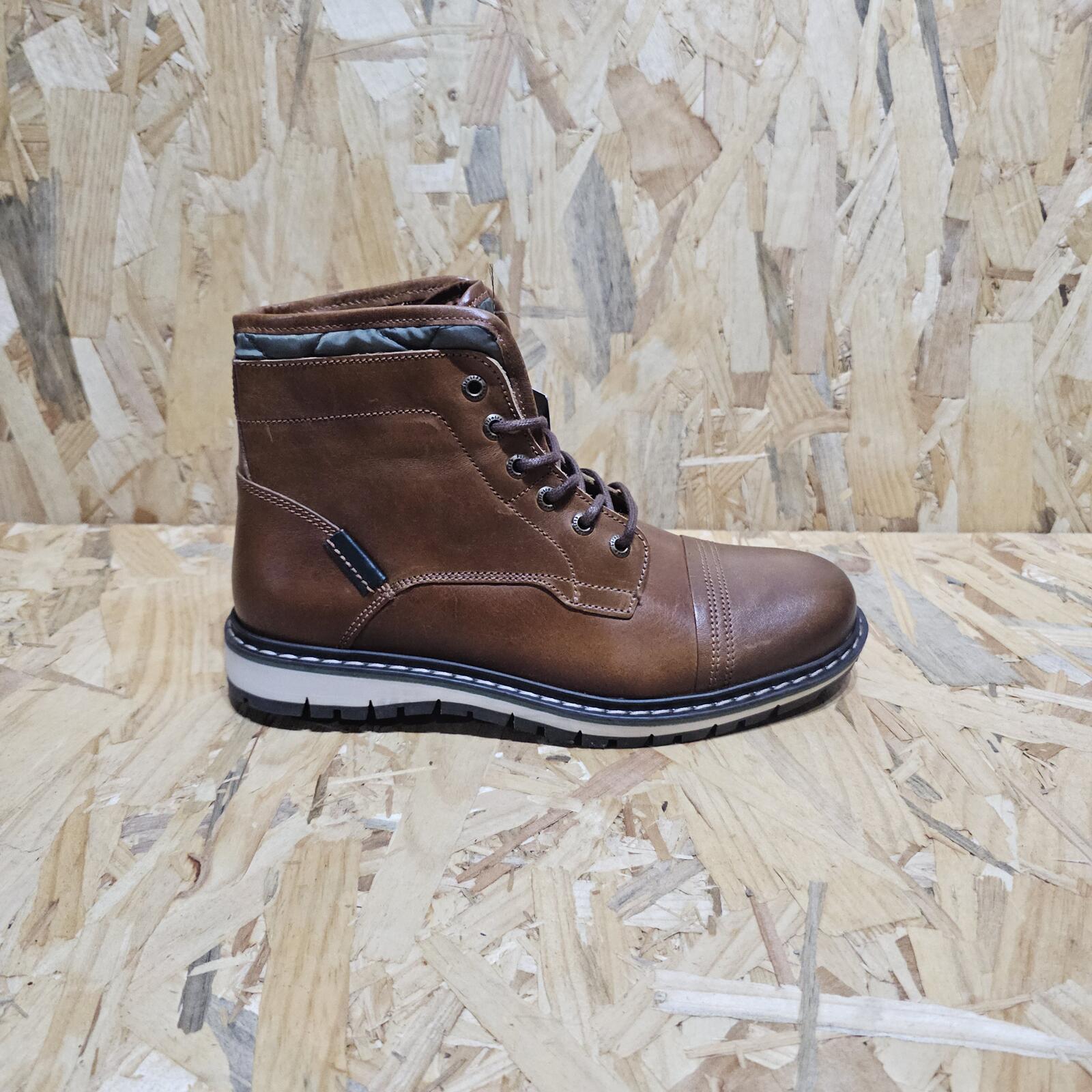 Firetrap Aubin Mess Boots Mens Brown Leather Size UK 6.5 EU 40 *SB16