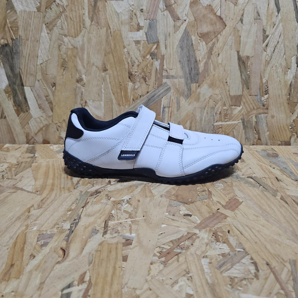 Lonsdale Fulham Trainers Junior Boy White Strap Size UK 6 EU 39 *SB7
